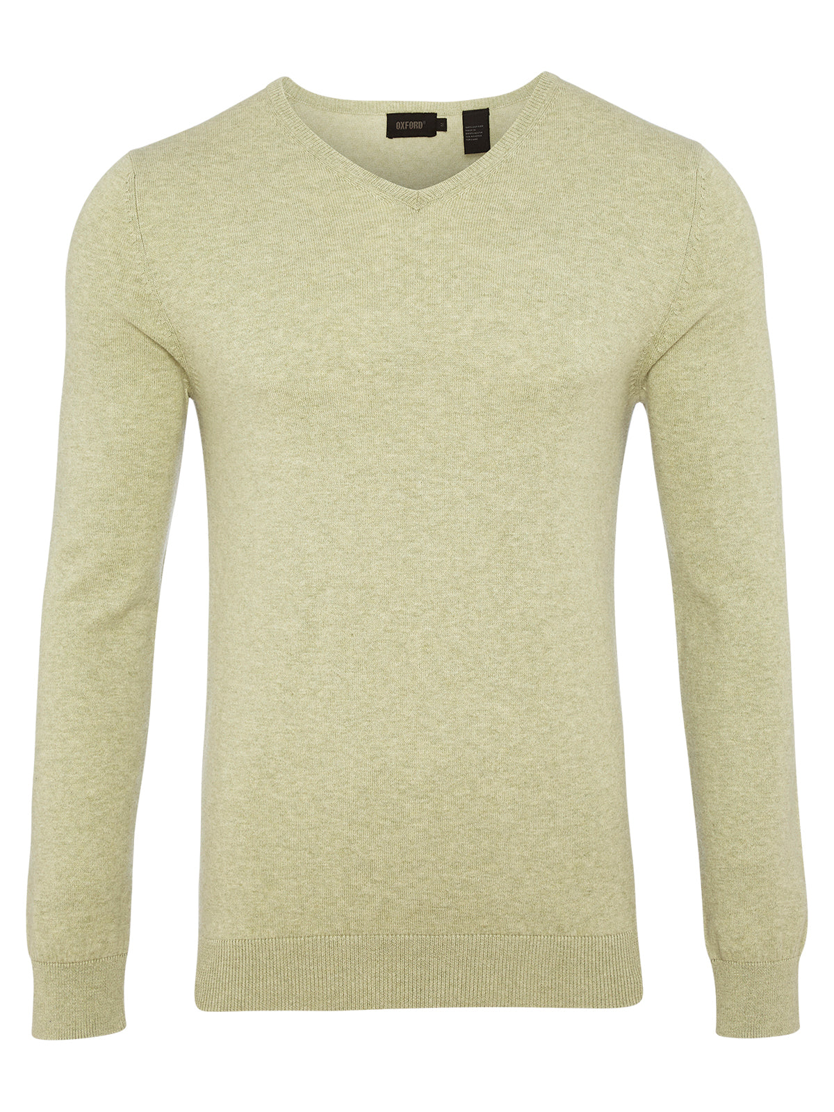 BASIC COTTON V-NECK MELANGE