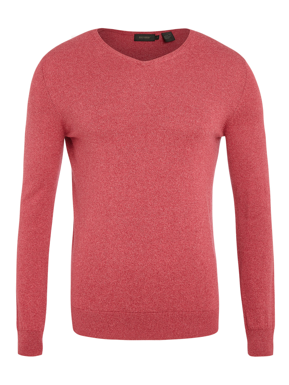 BASIC COTTON V-NECK PULLOVER