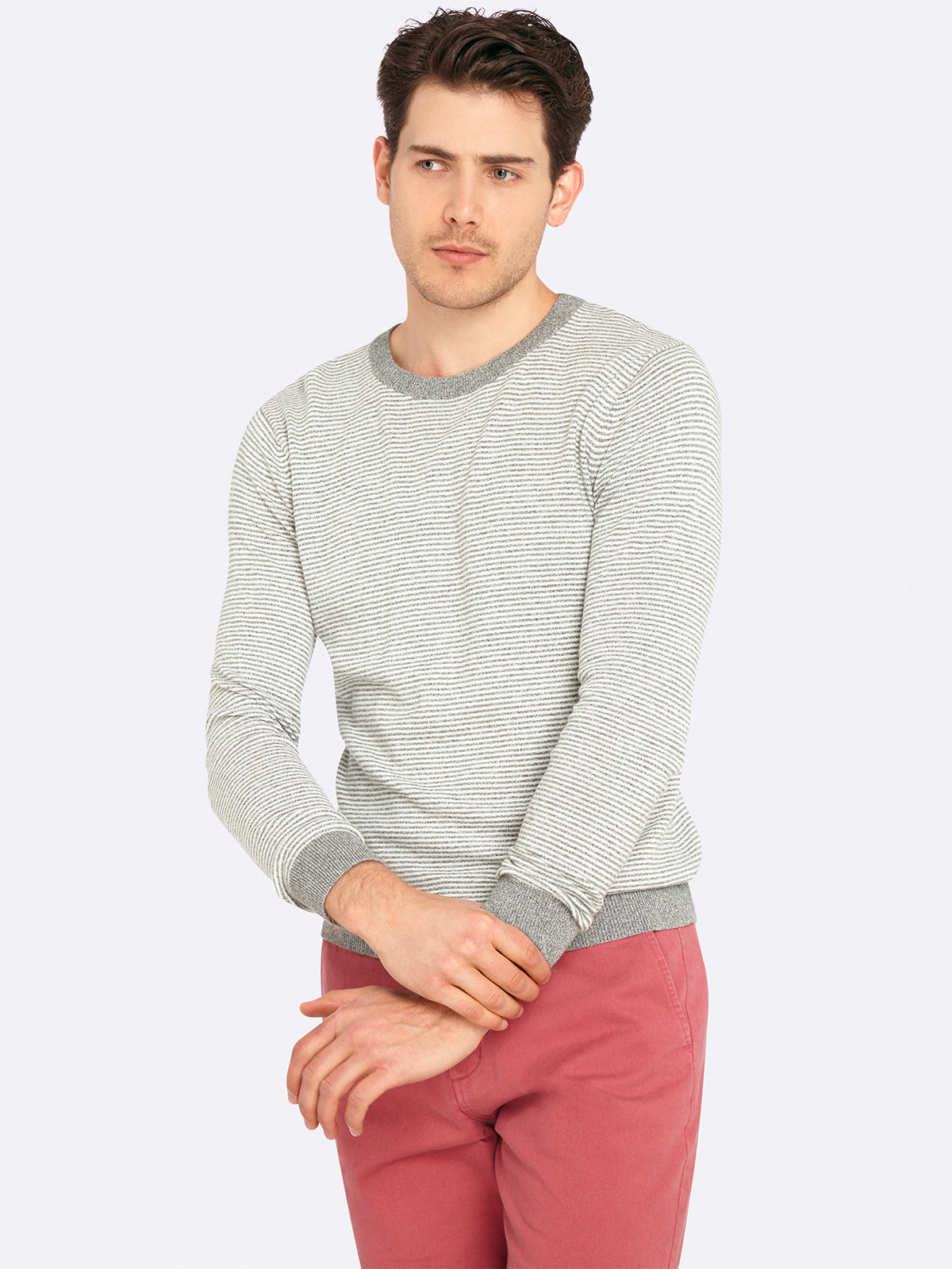 ROBBIE STRIPED KNIT PULLOVER