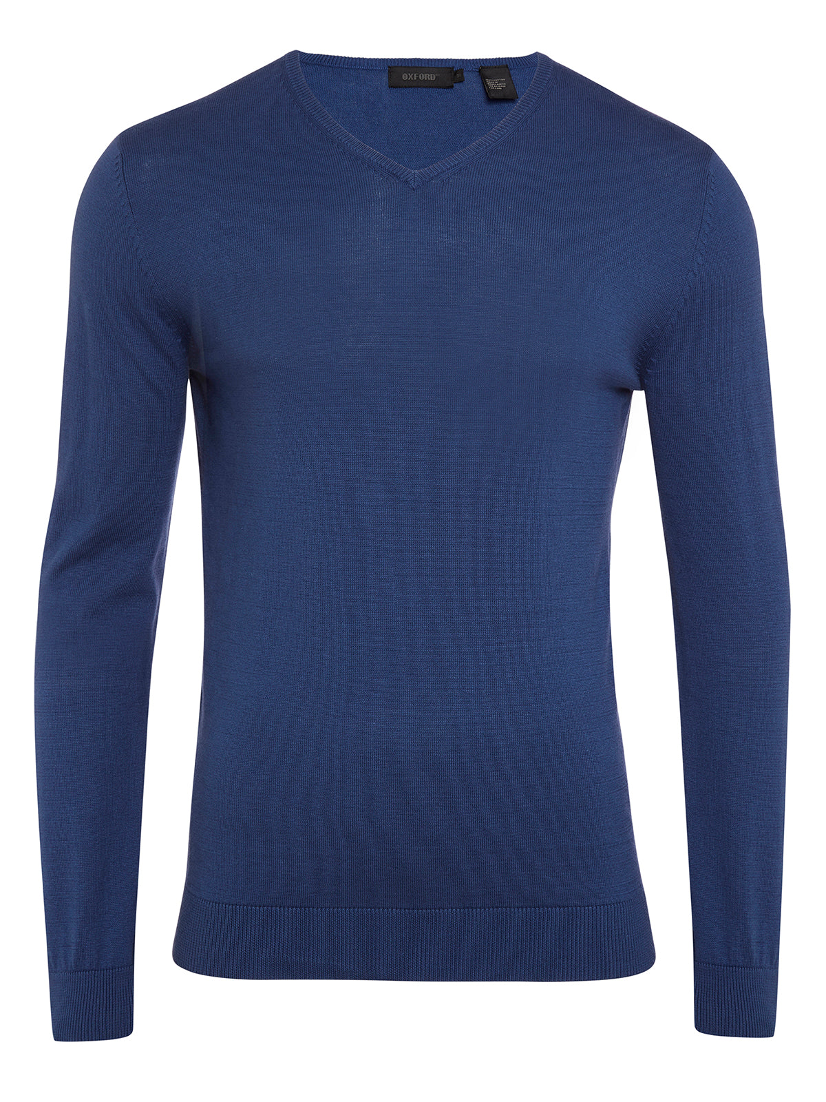 BASIC COTTON V-NECK PULLOVER