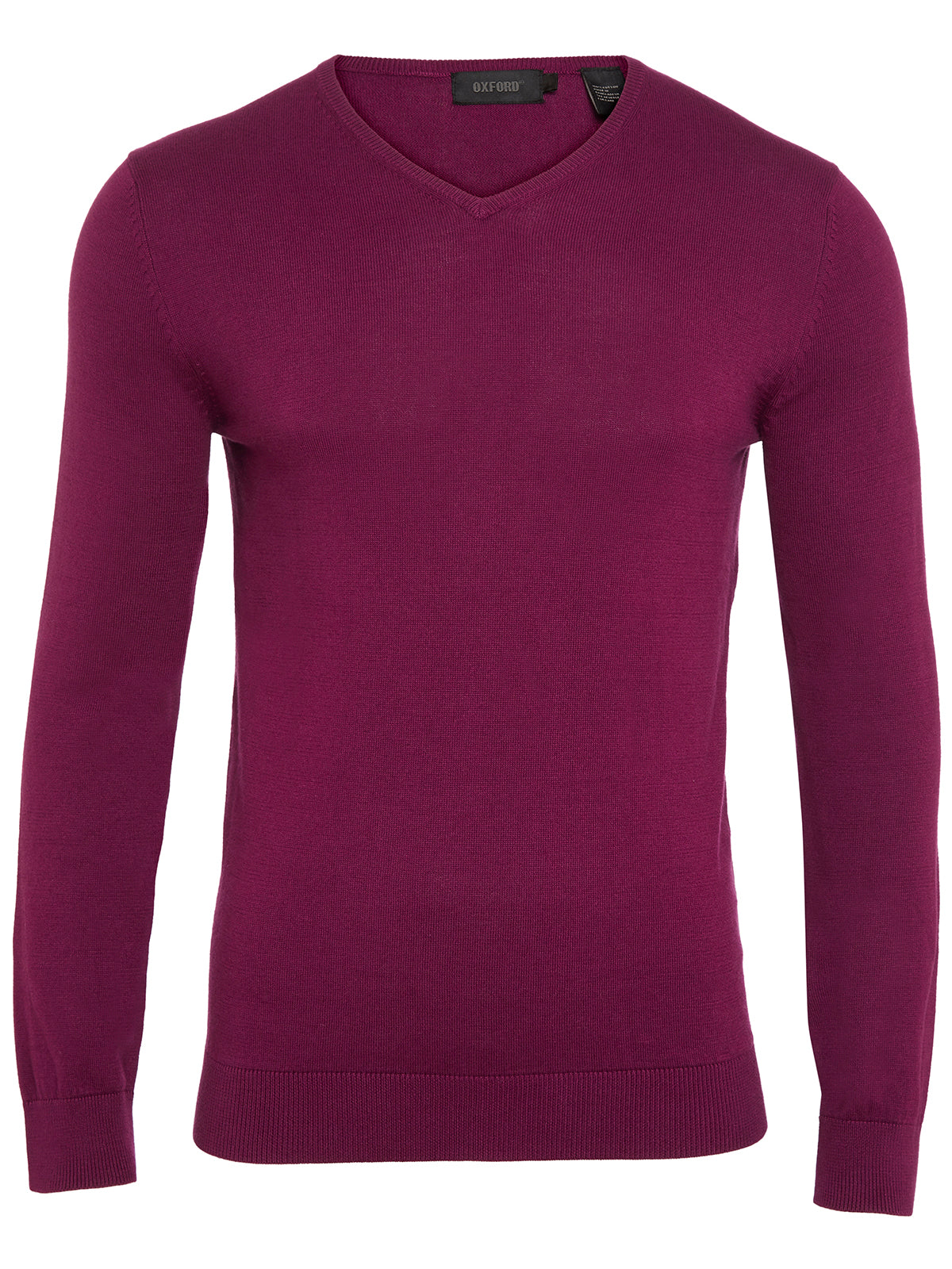 BASIC COTTON V-NECK PULLOVER