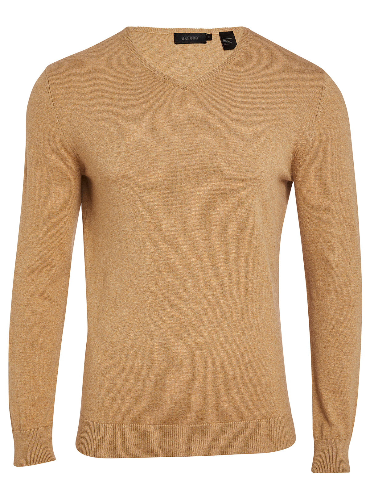 BASIC COTTON V-NECK PULLOVER