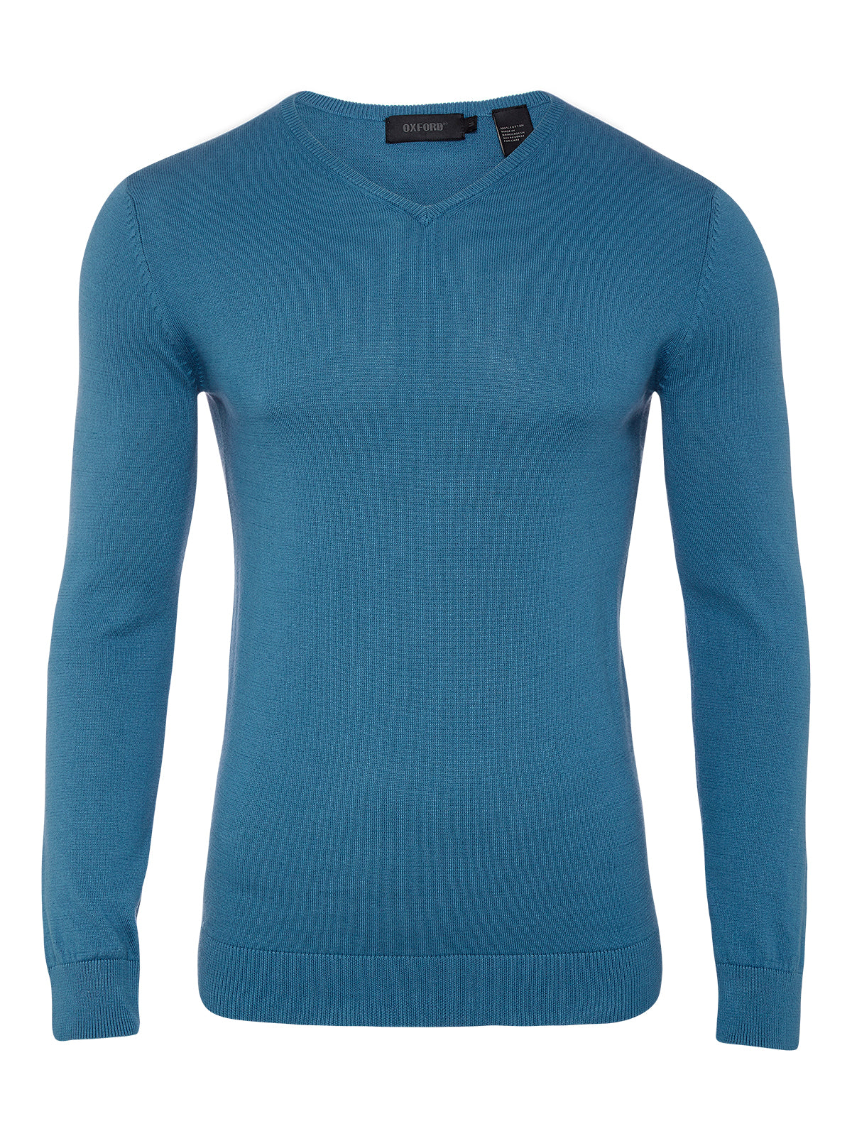 BASIC COTTON V-NECK PULLOVER