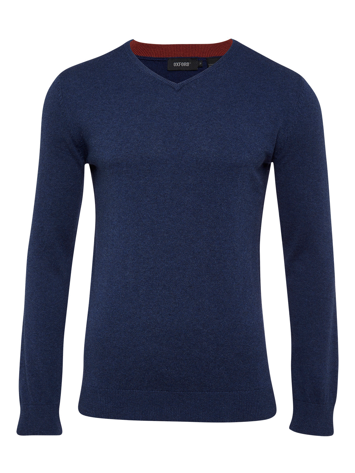 COTTON V-NECK PULLOVER