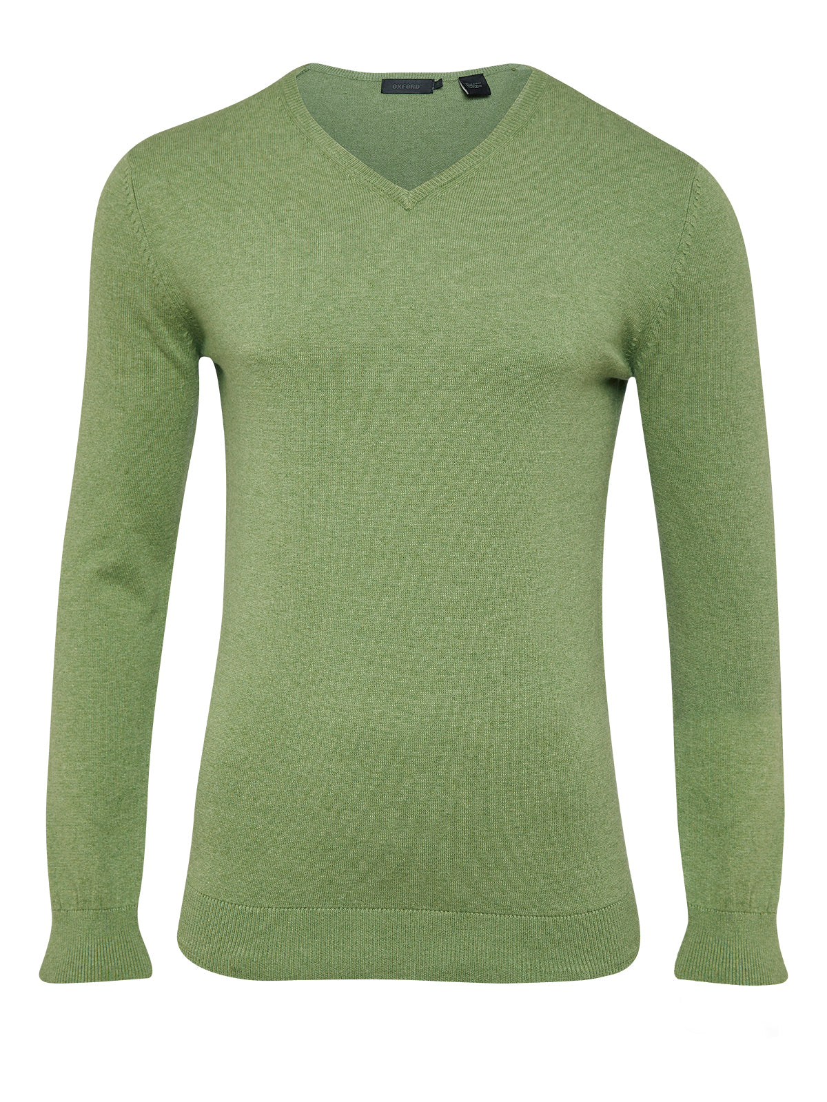 COTTON V-NECK PULLOVER