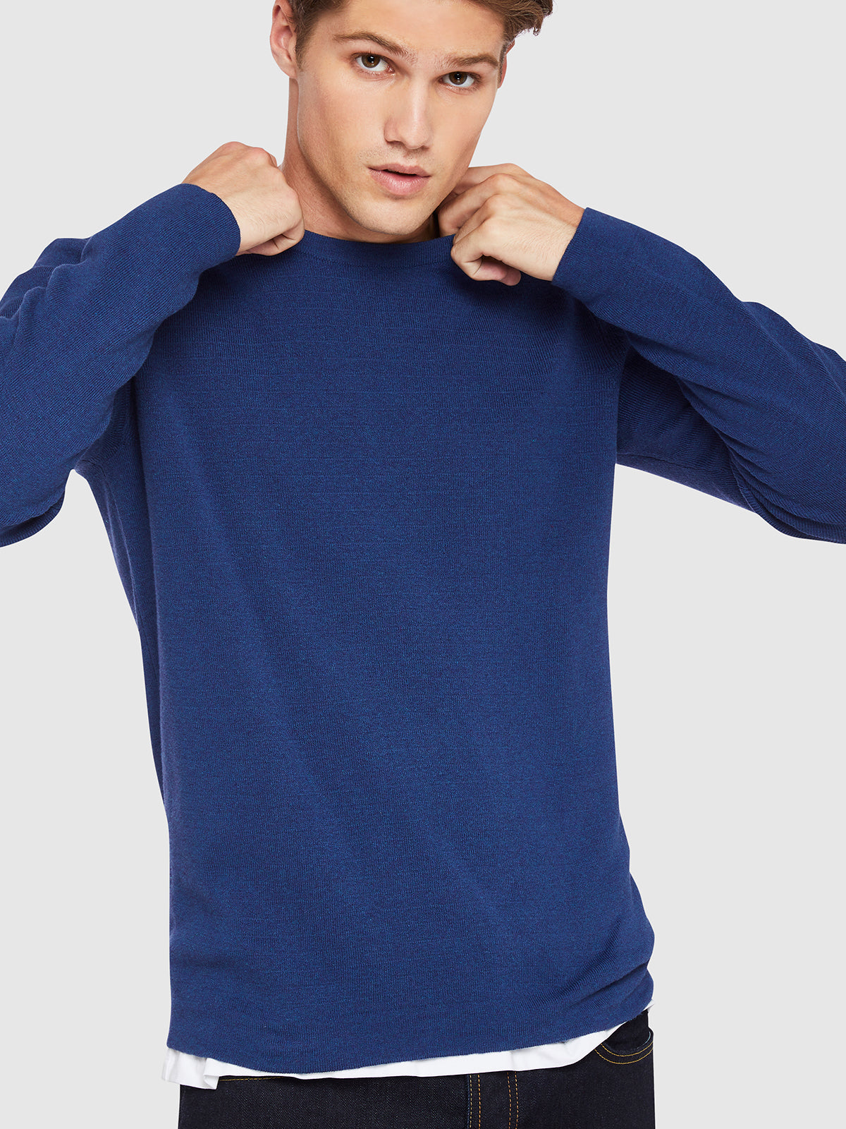 TIGER CREW NECK COTTON PULLOVER