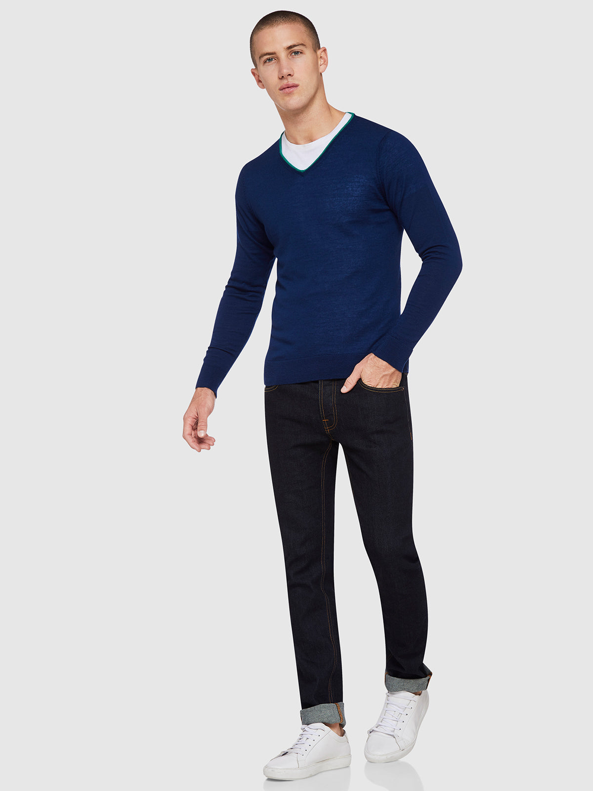 PERRY MERINO WOOL V-NECK KNIT