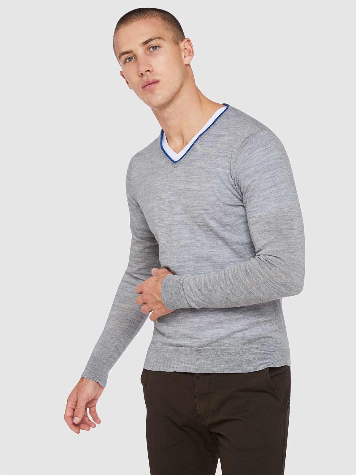 PERRY MERINO WOOL V-NECK KNIT