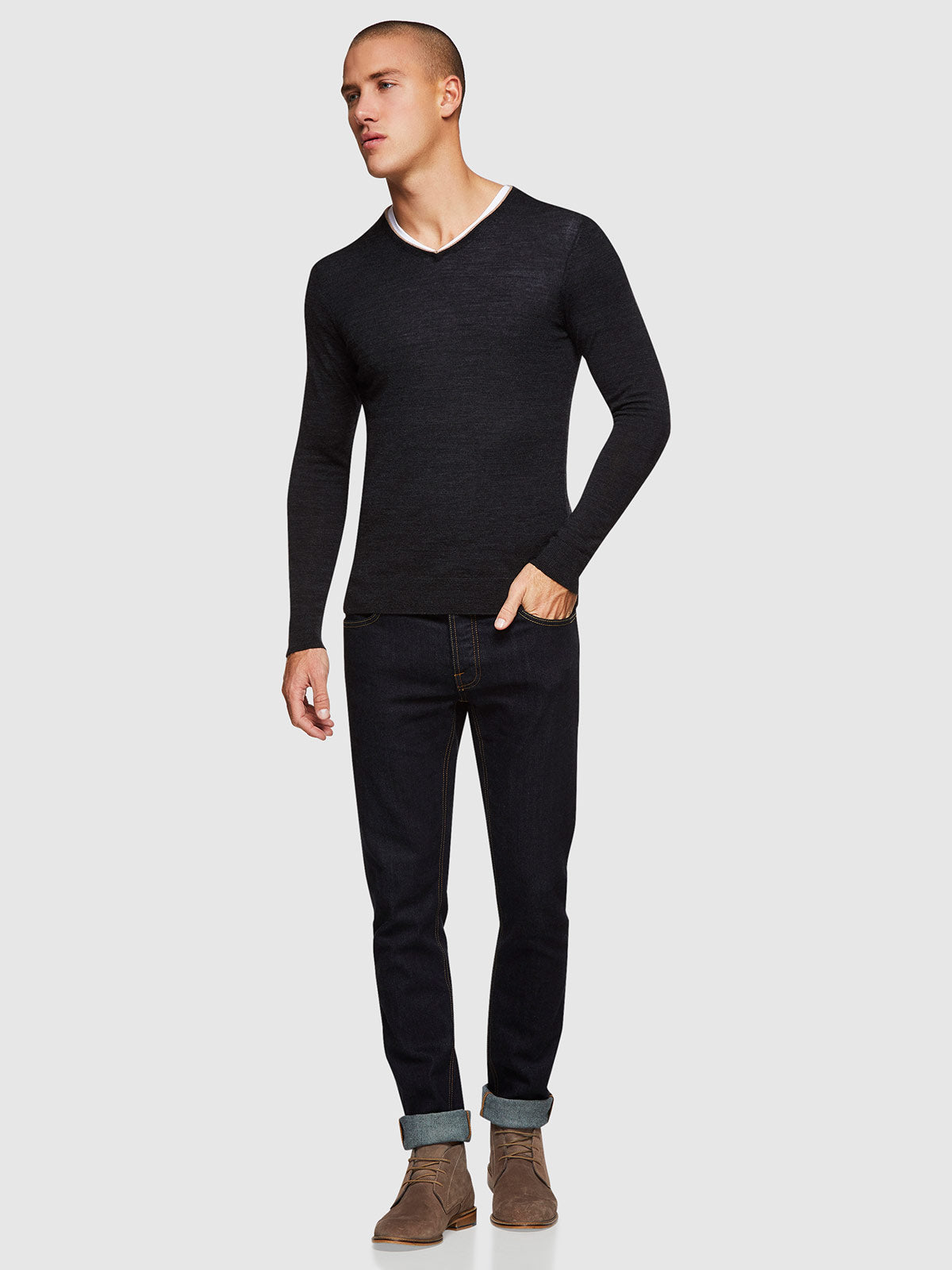 PERRY MERINO WOOL V-NECK KNIT