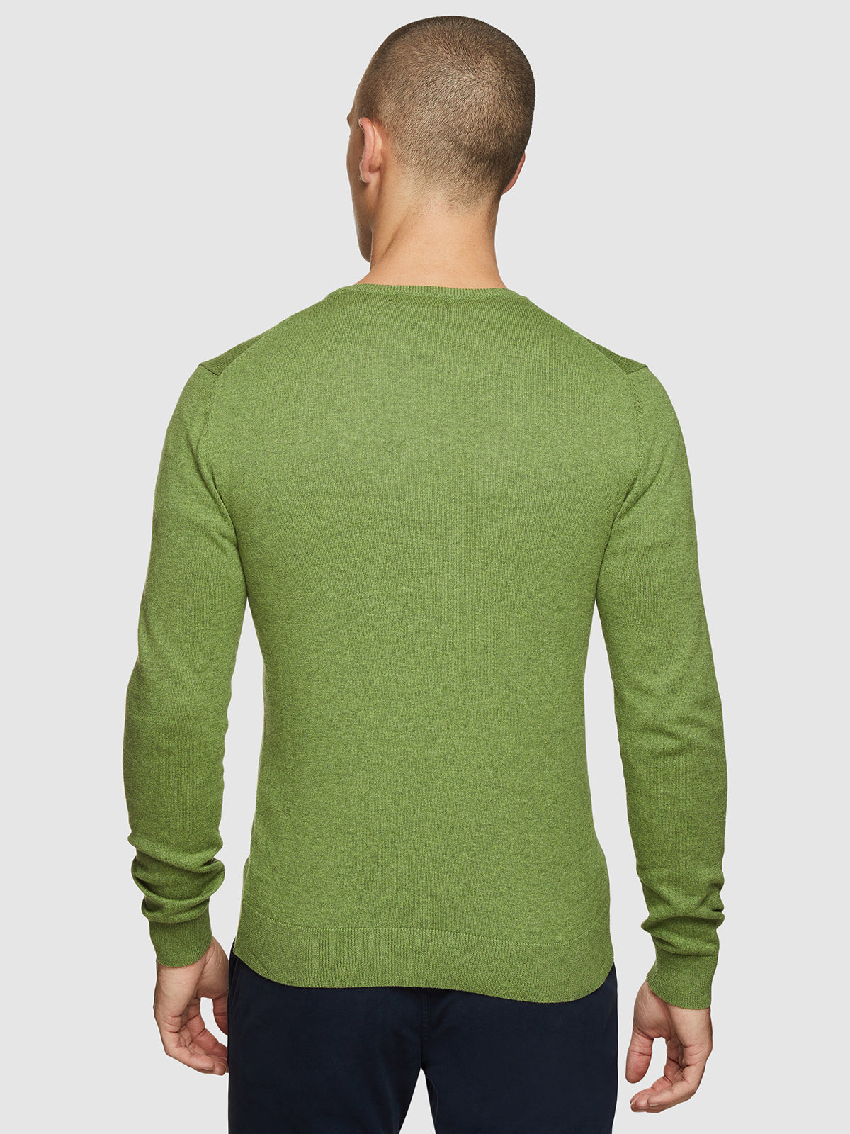 COTTON V-NECK PULLOVER