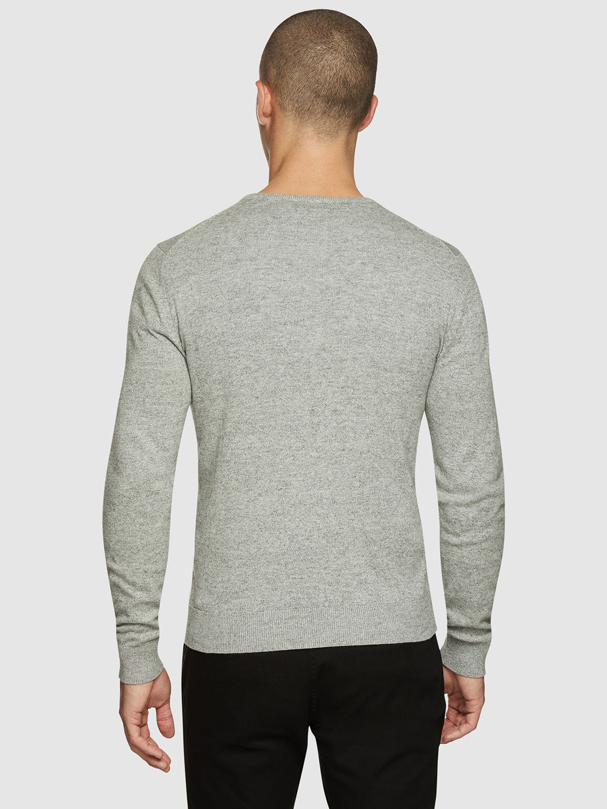 COTTON V-NECK PULLOVER