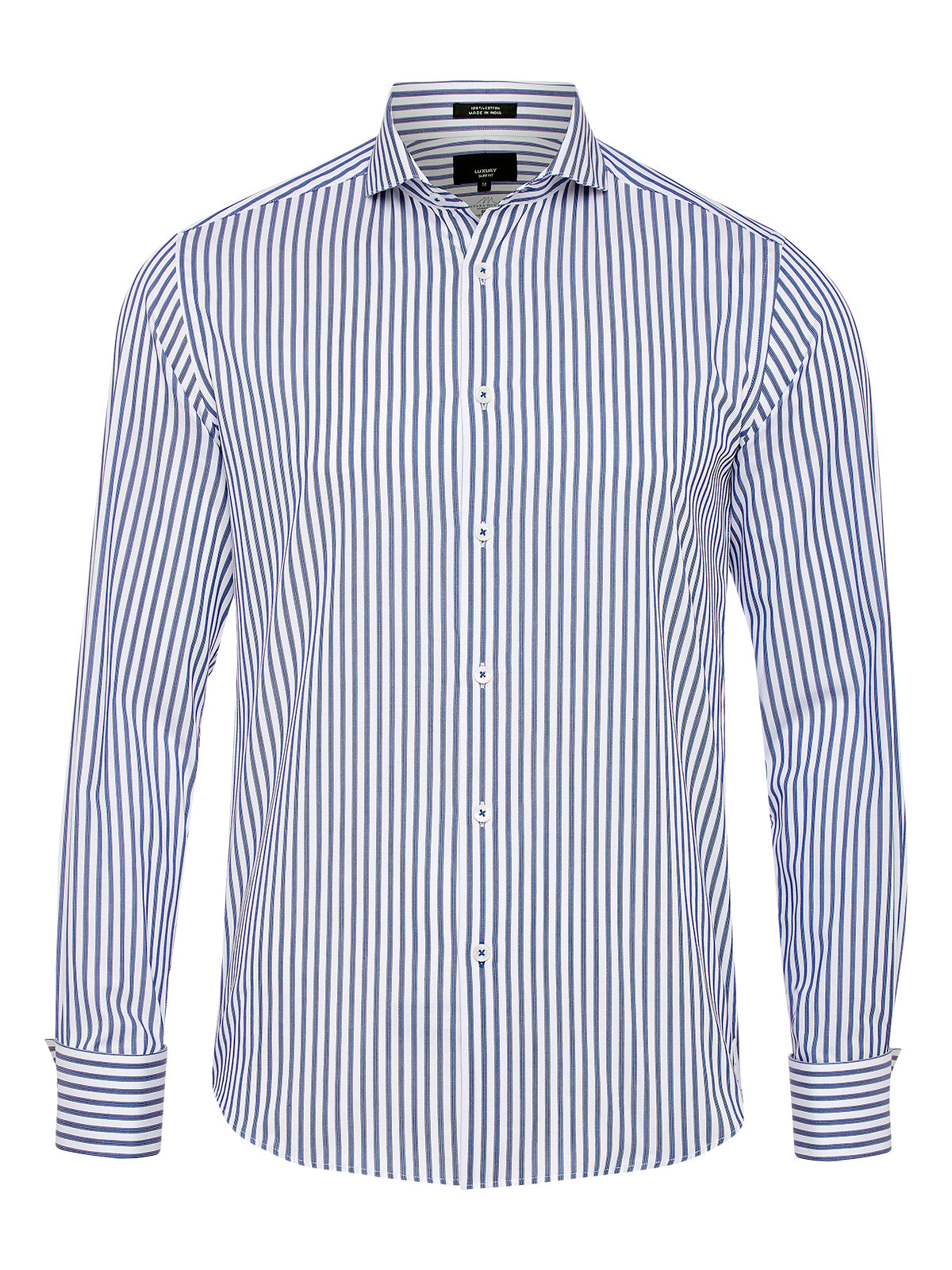 KENSINGTON FRENCH CUFF STRIPED LUXURY SHIRT