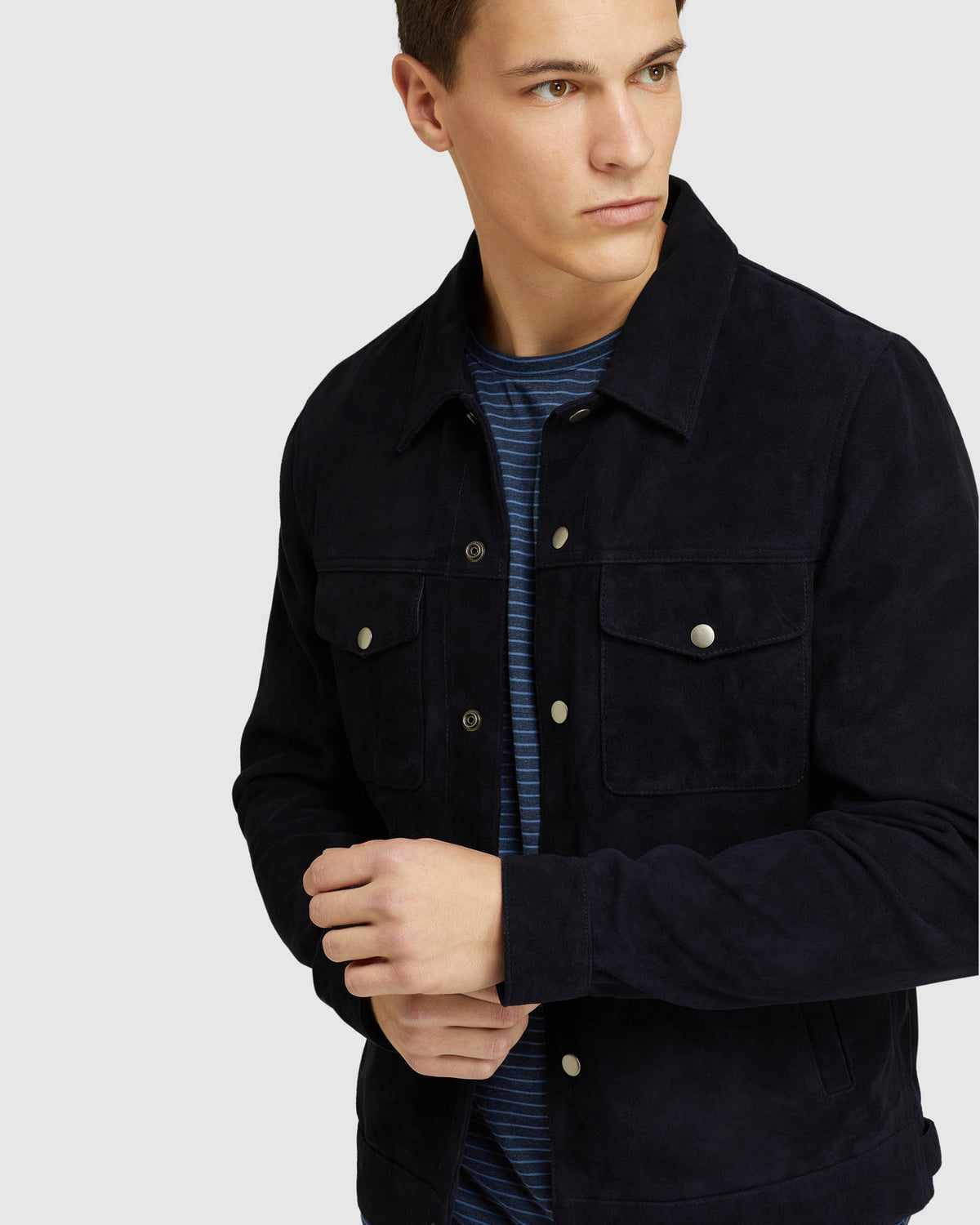 OLIVER GOAT SUEDE LEATHER JACKET – Oxford Shop