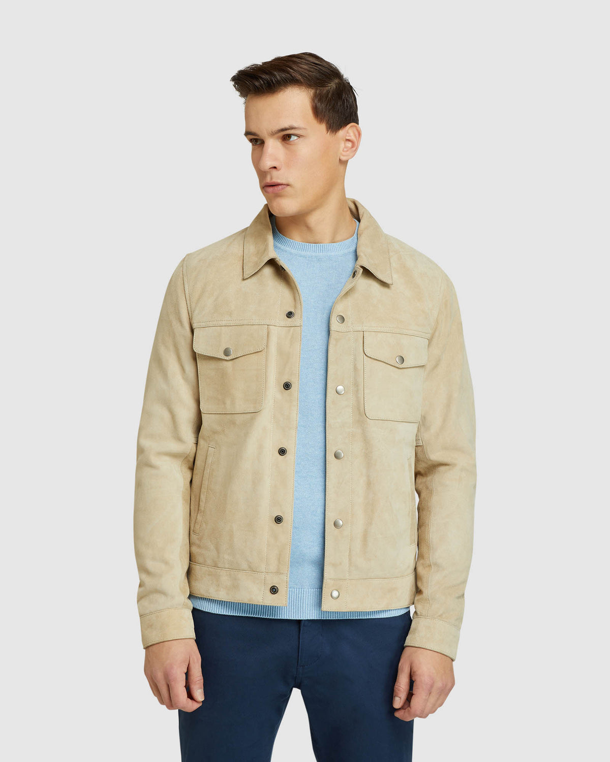 OLIVER GOAT SUEDE LEATHER JACKET – Oxford Shop