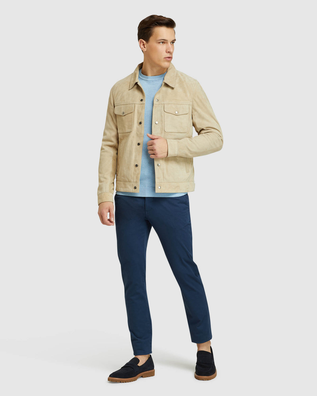 OLIVER GOAT SUEDE LEATHER JACKET – Oxford Shop