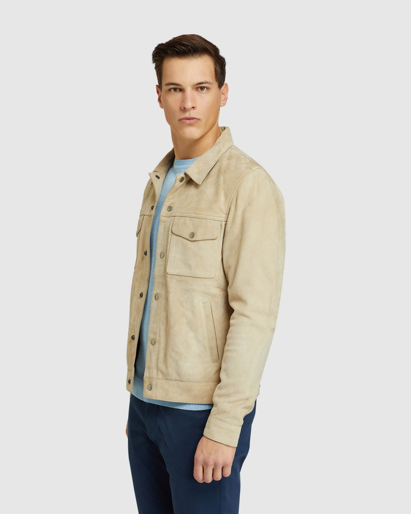 OLIVER GOAT SUEDE LEATHER JACKET – Oxford Shop