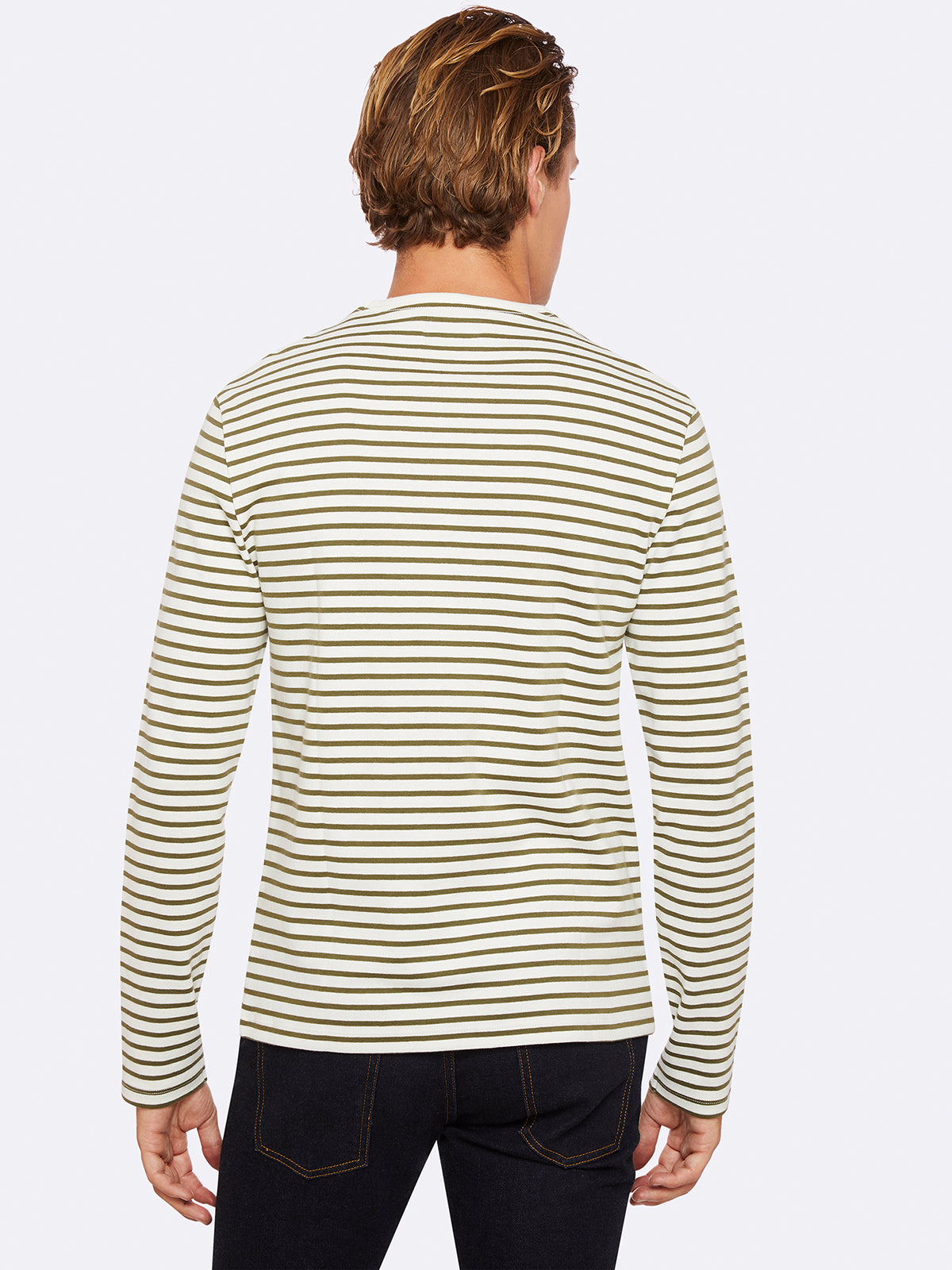 PARKER STRIPED CREW NECK T-SHIRT