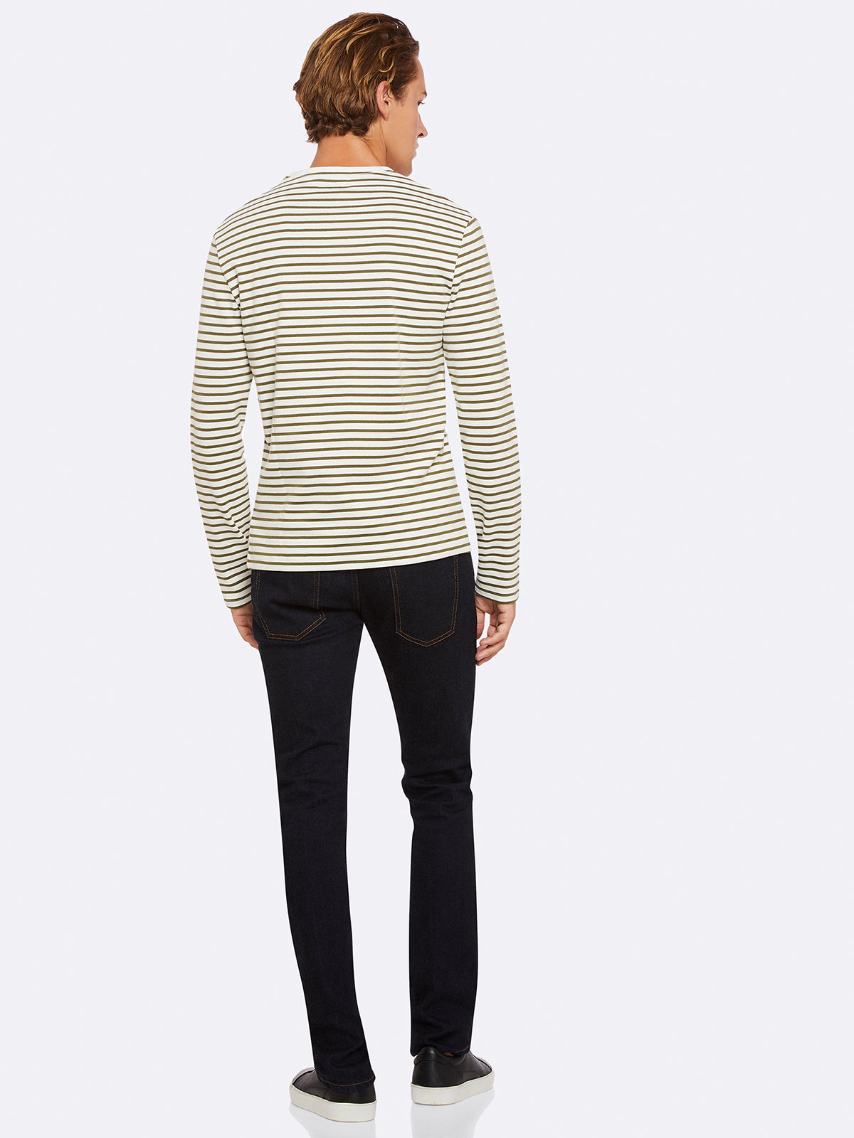 PARKER STRIPED CREW NECK T-SHIRT