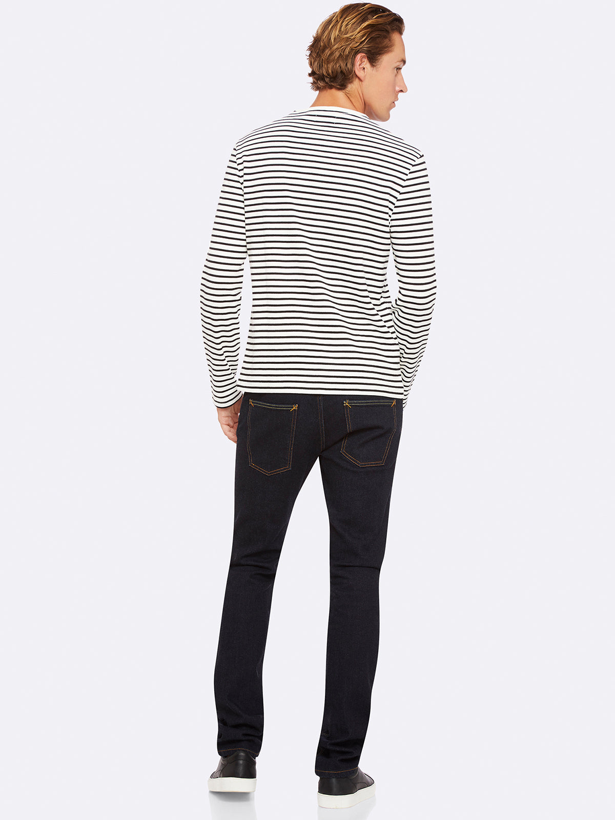 PARKER STRIPED CREW NECK T-SHIRT