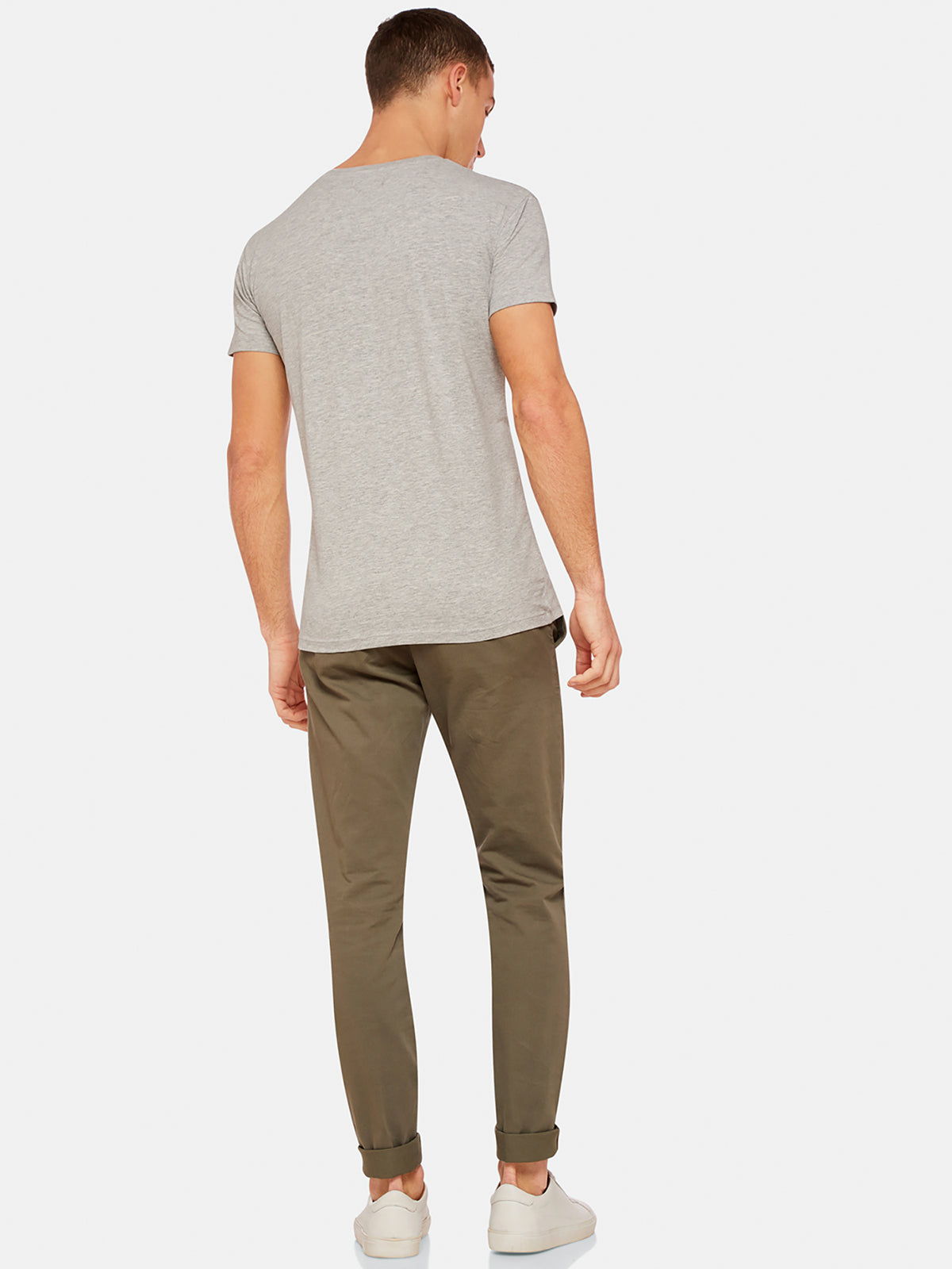 PETER STRETCH V-NECK T-SHIRT