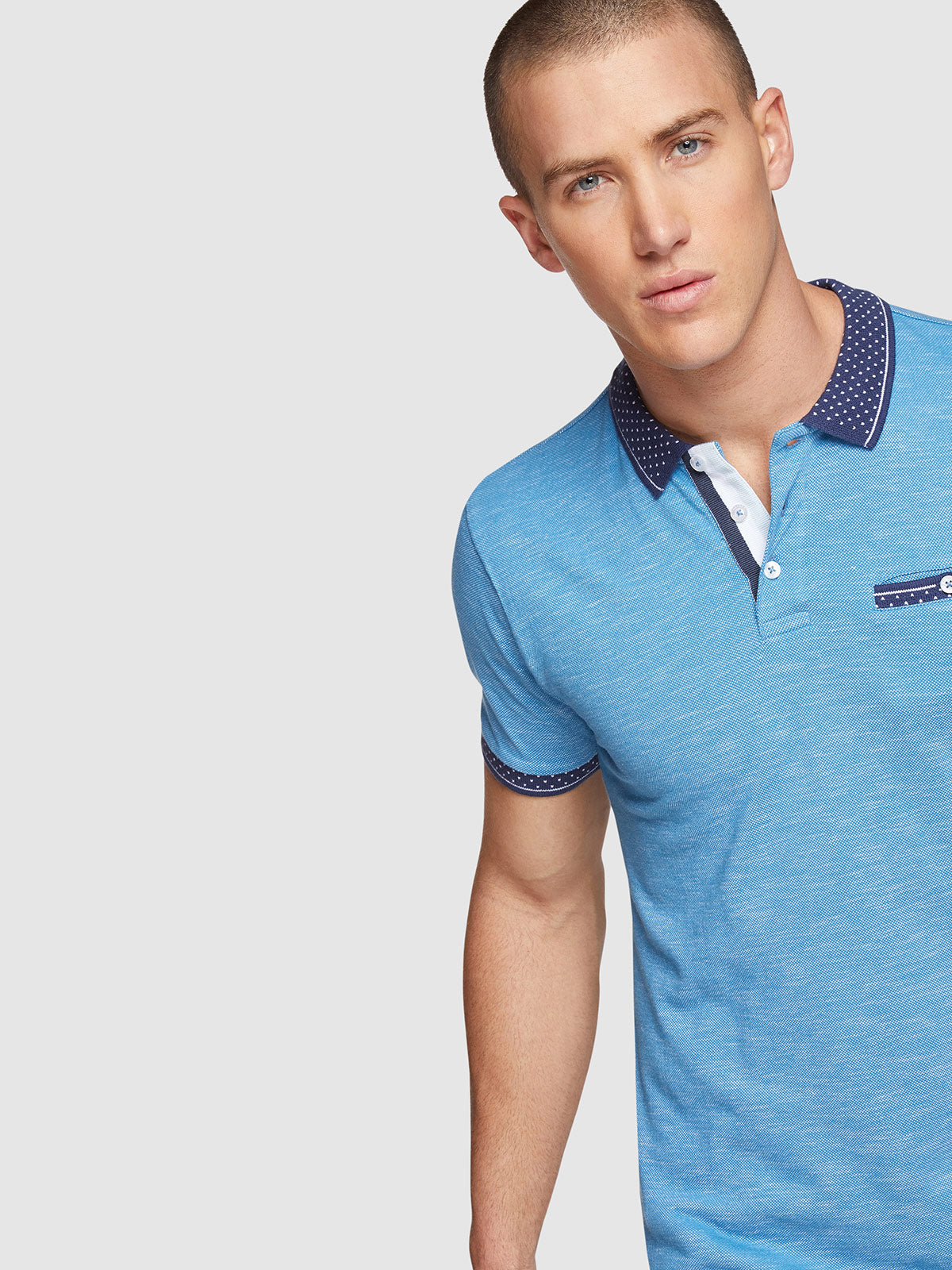 DANNY JACQUARD COLLAR POLO