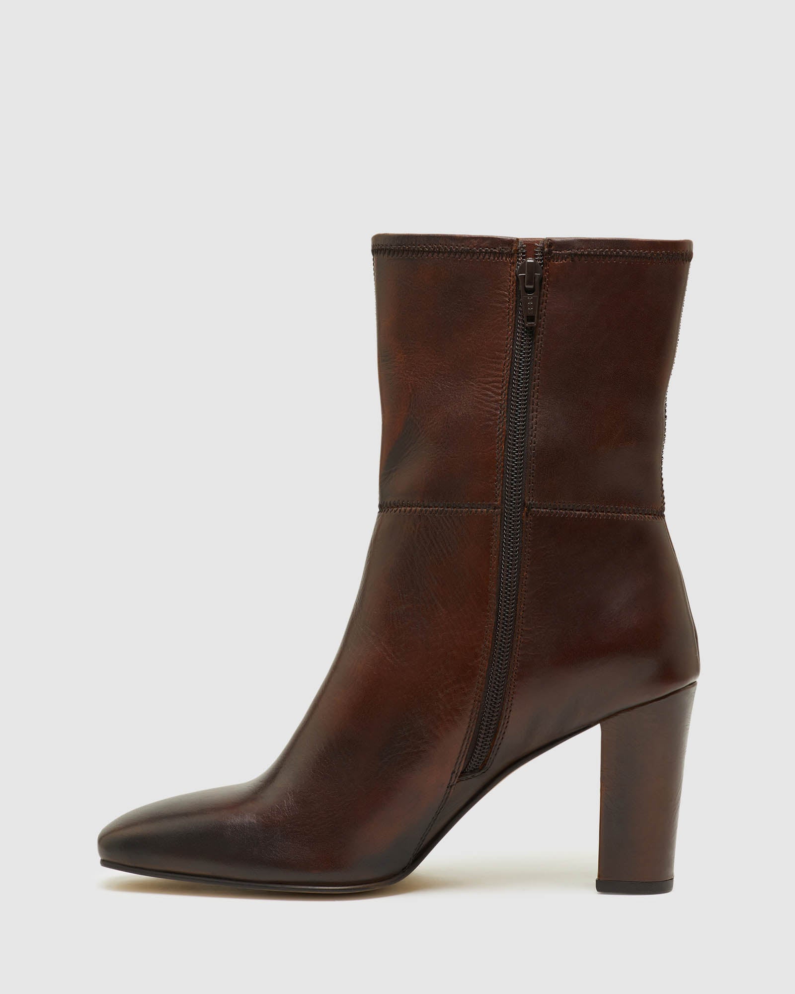 ADDISON LEATHER SOCK BOOTS