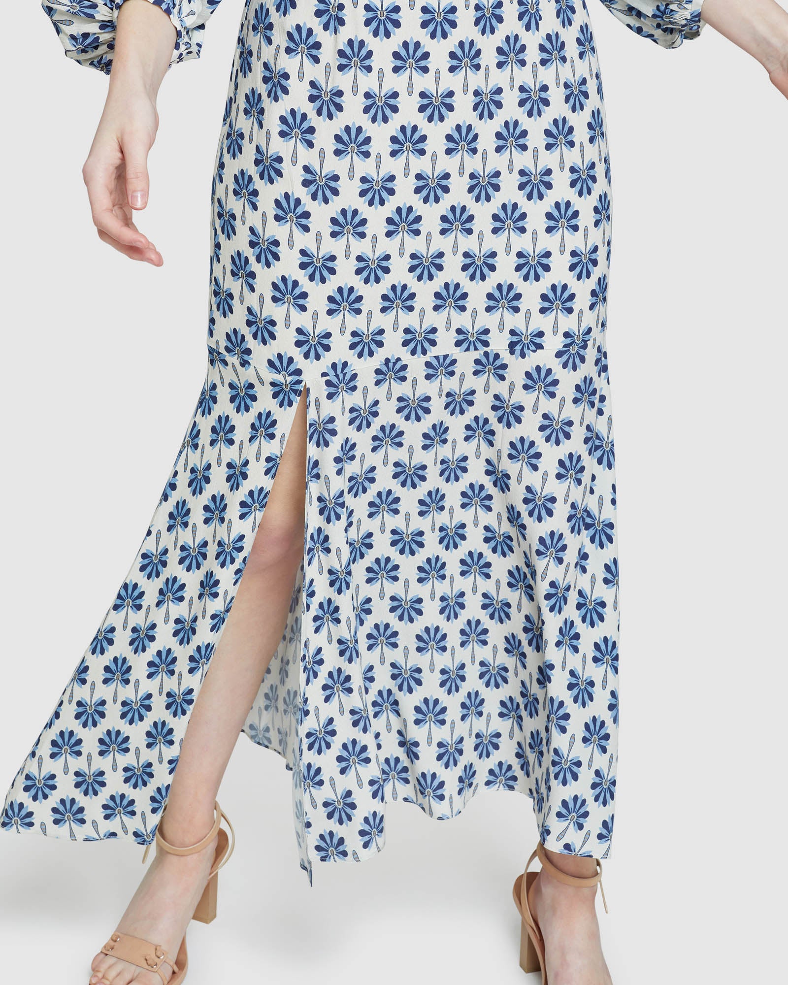 RICHES GEO PRINT SKIRT