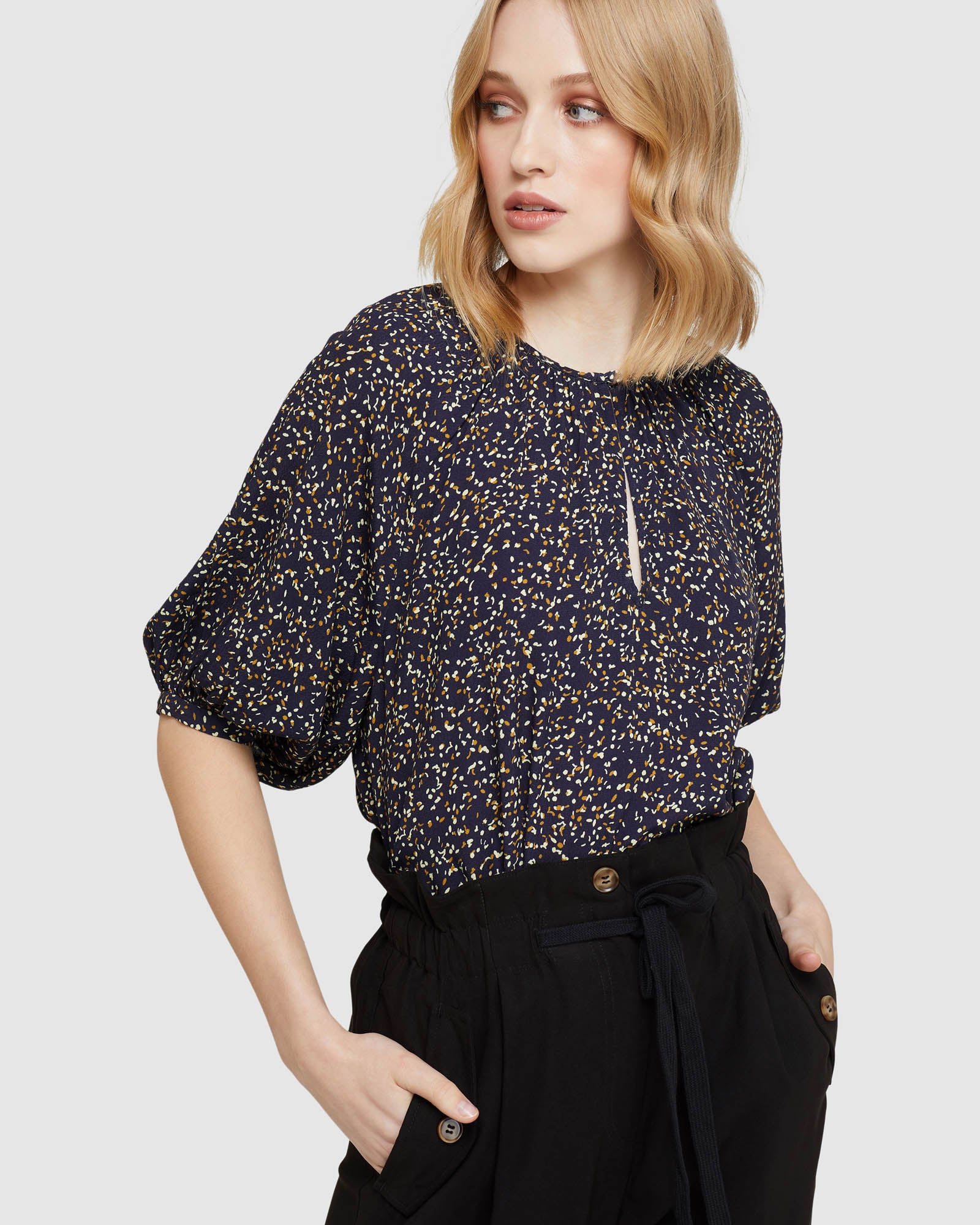 CARTER BLACK CONFETTI TOP