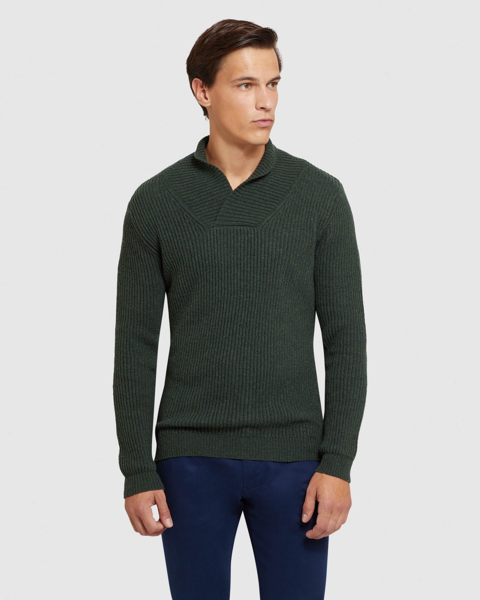 HARVEY SHAWL NECK KNIT