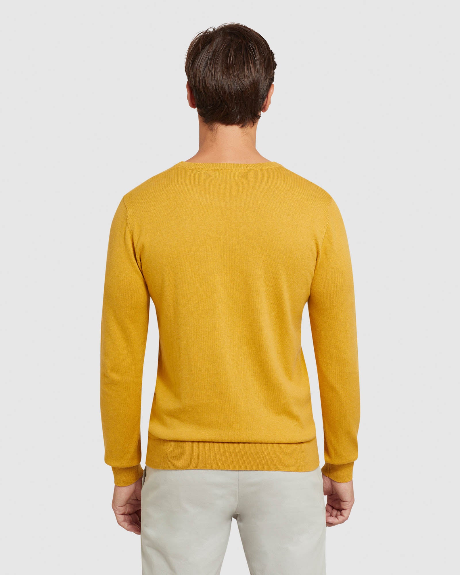 CREW NECK COTTON CASHMERE PULLOVER