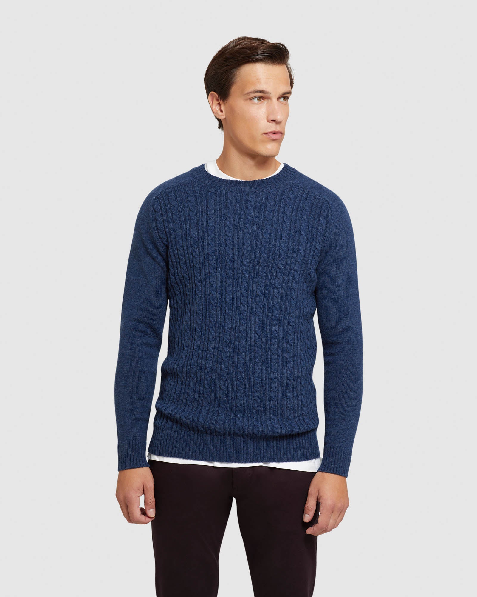 ASHBY WOOL BLEND CABLE KNIT