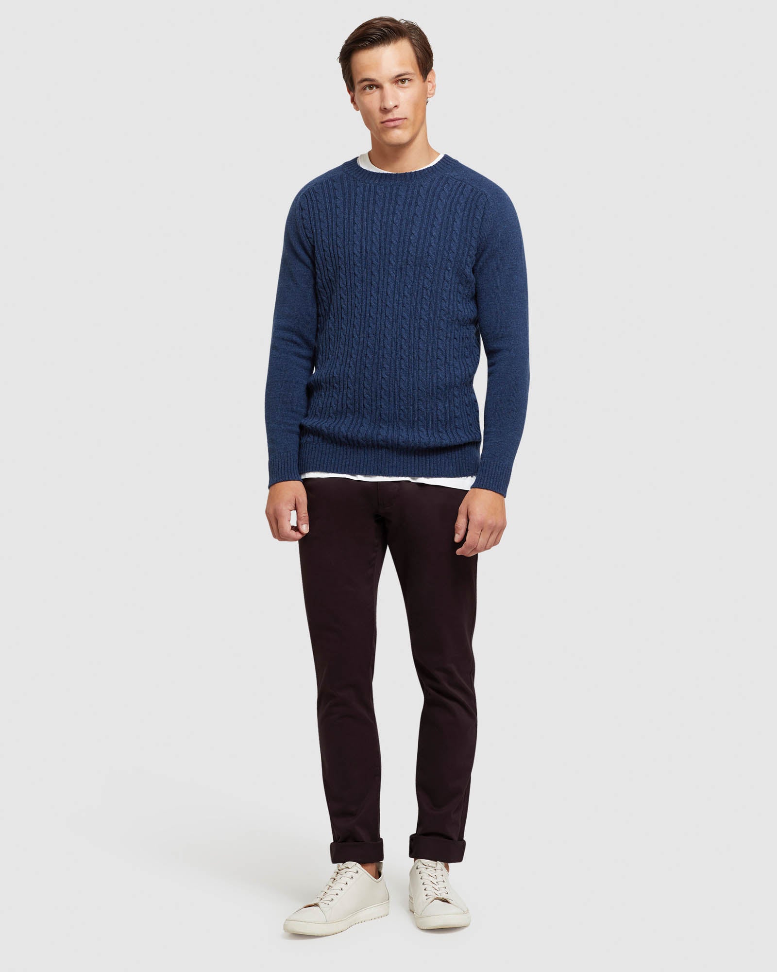 ASHBY WOOL BLEND CABLE KNIT