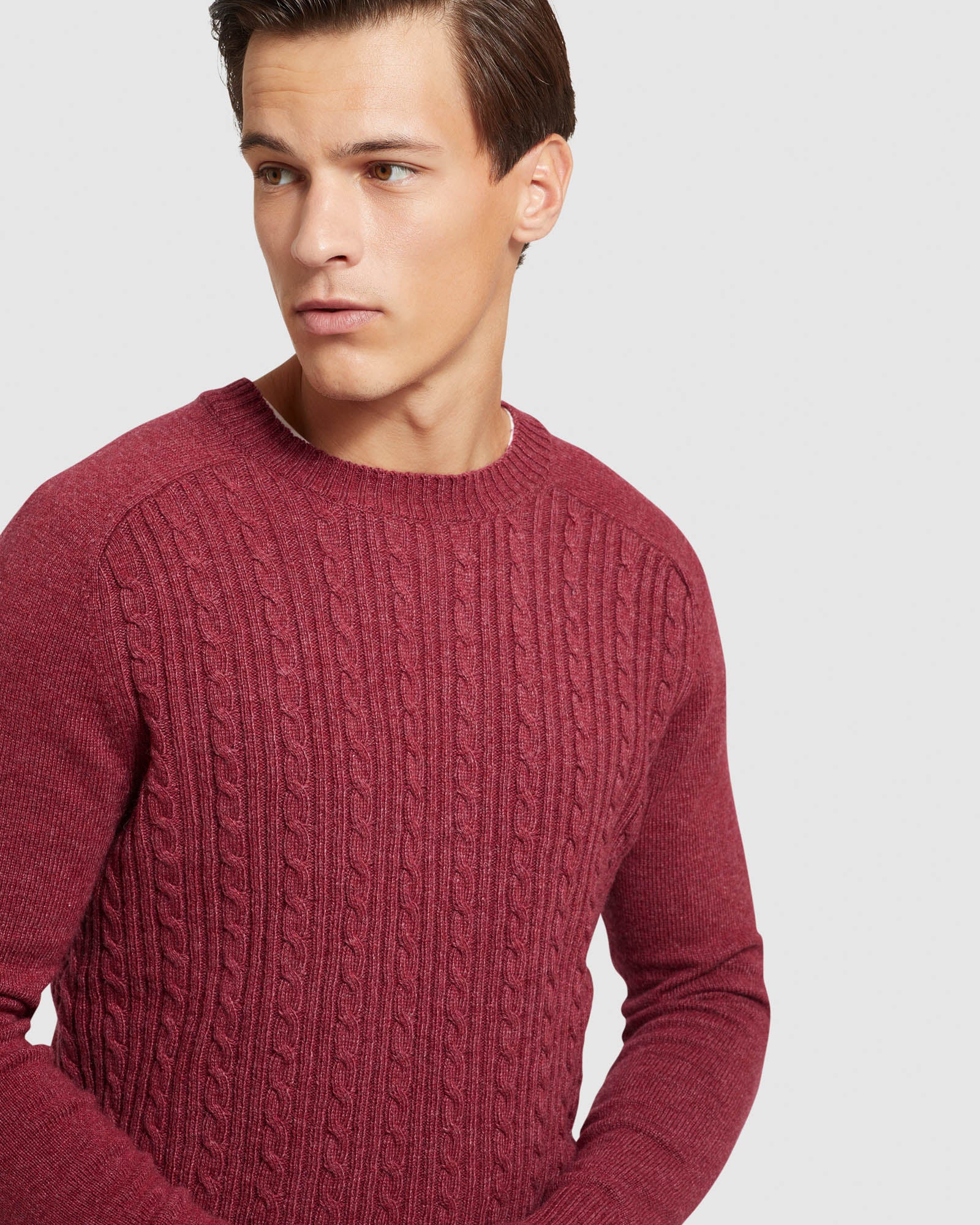 ASHBY WOOL BLEND CABLE KNIT