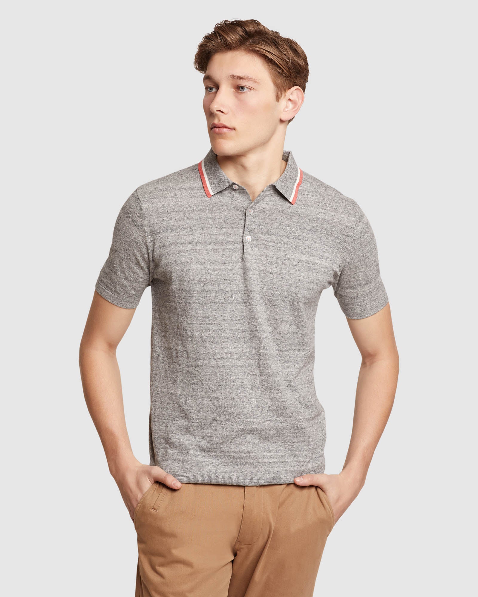 NEWTON KNITTED COTTON POLO