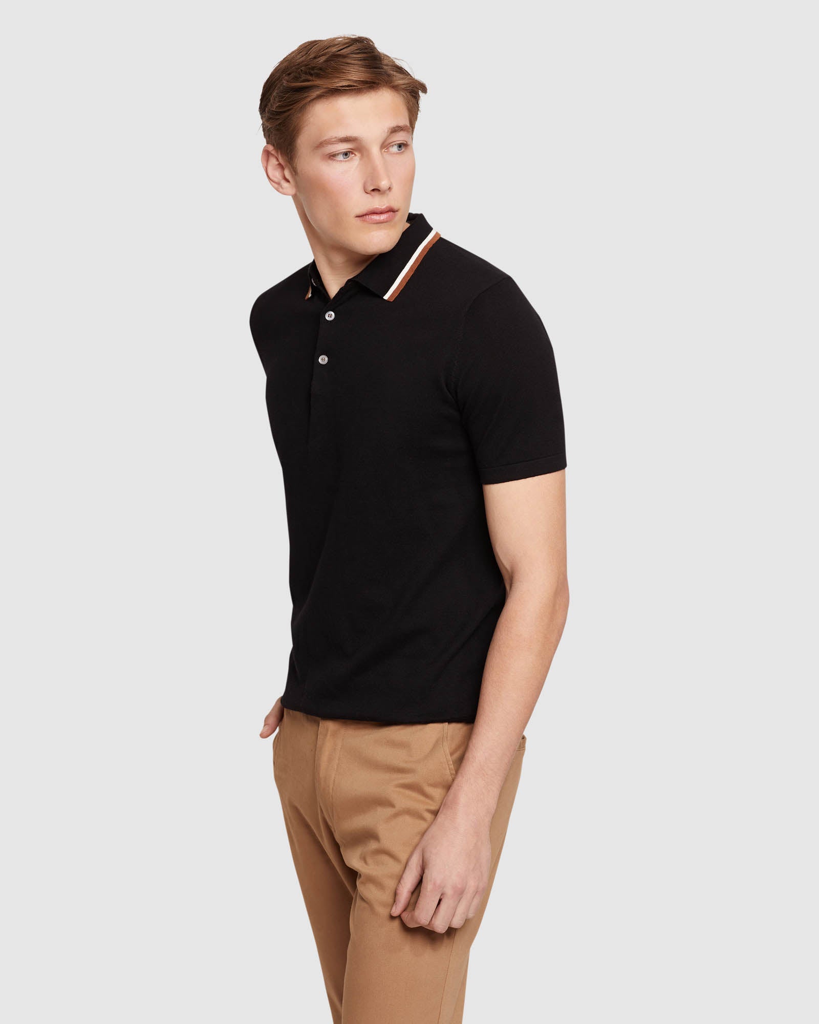 NEWTON KNITTED COTTON POLO