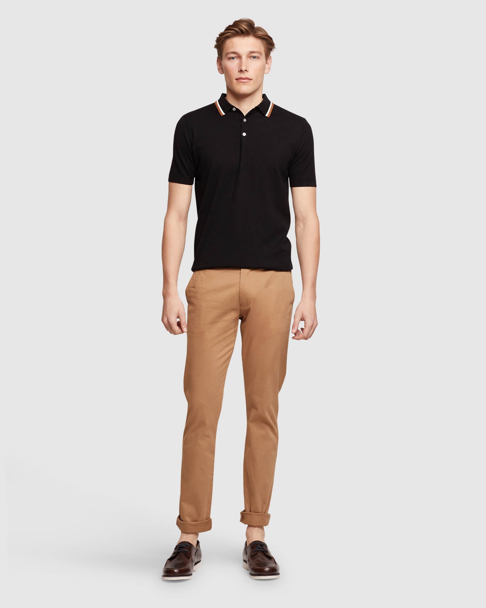 NEWTON KNITTED COTTON POLO