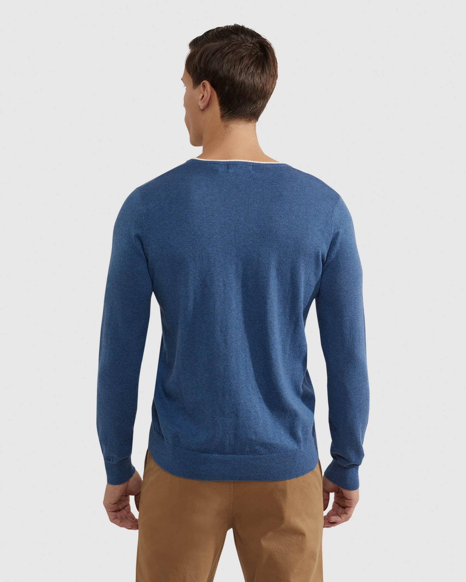 LENNY V NECK CASHMERE BLEND PULLOVR