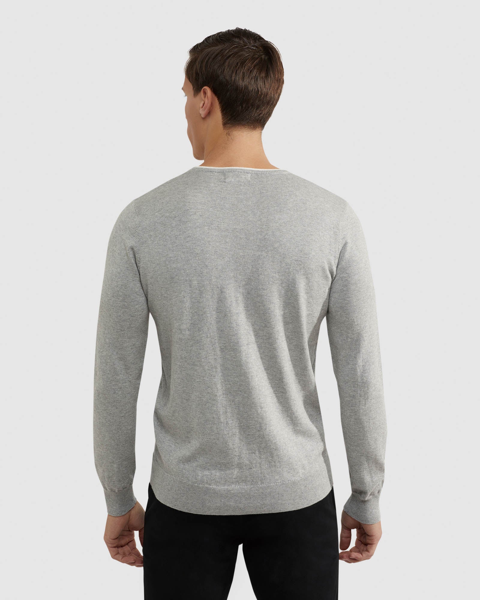 LENNY V NECK CASHMERE BLEND PULLOVR