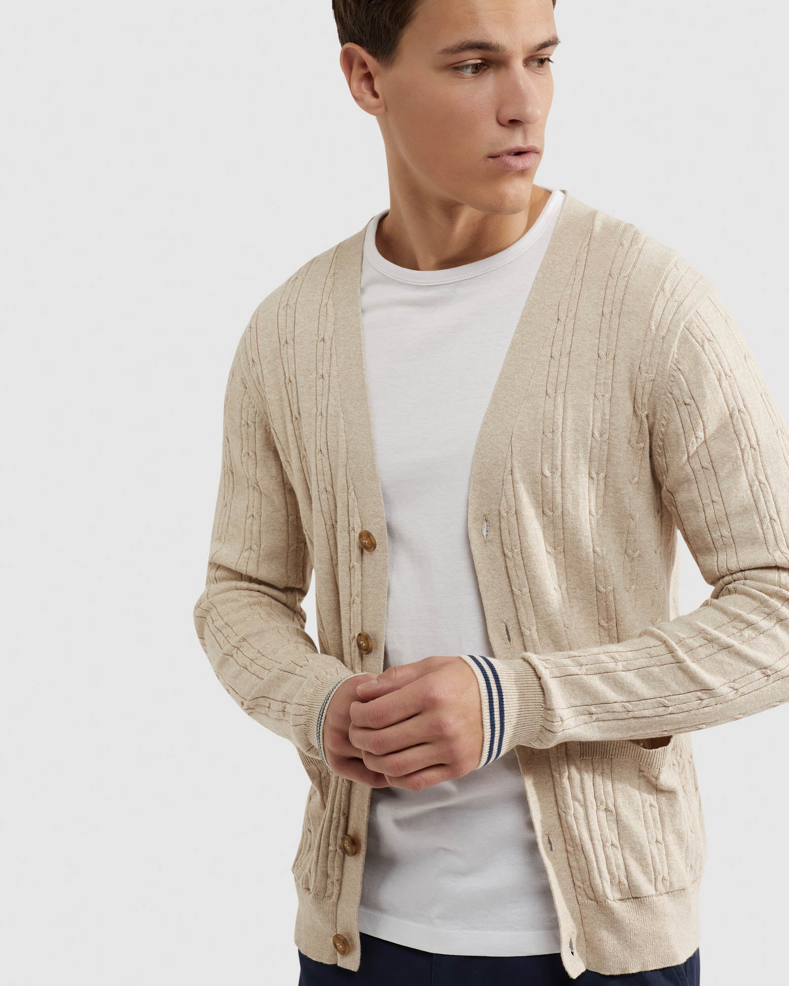 RUSTY CABLE CARDIGAN