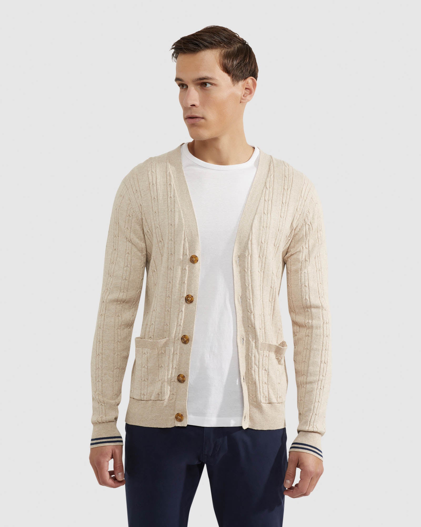 RUSTY CABLE CARDIGAN