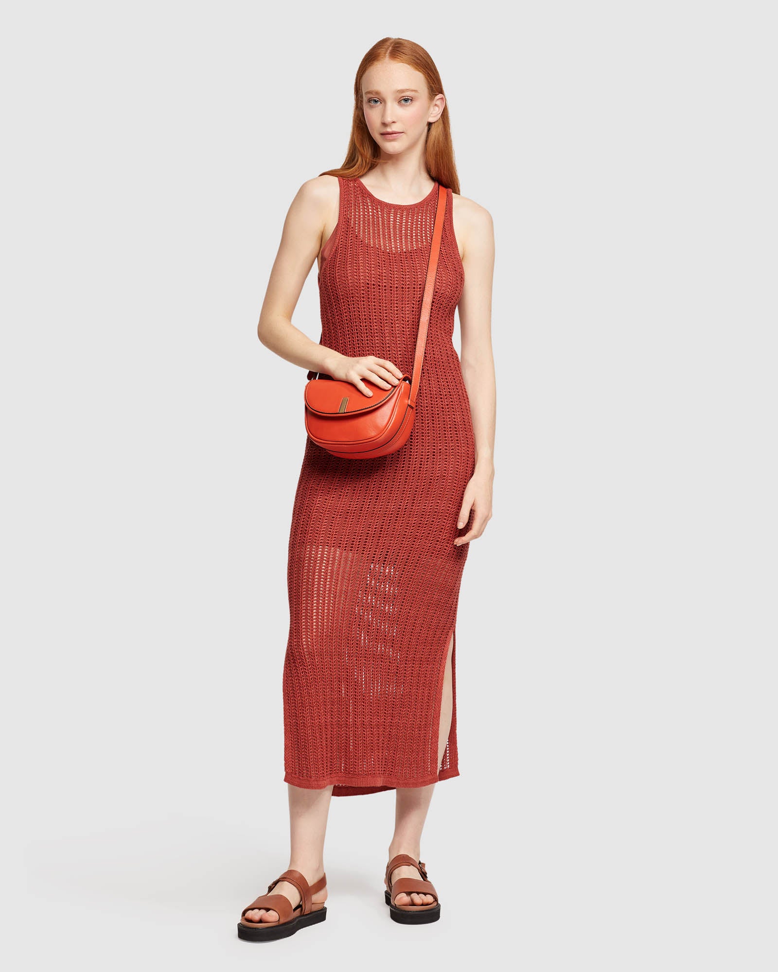 KATHERINE KNIT DRESS WITH SLIP