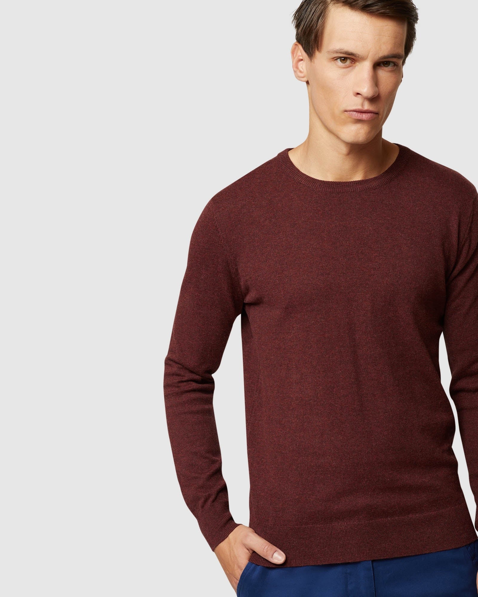 CREW NECK COTTON CASHMERE PULLVR