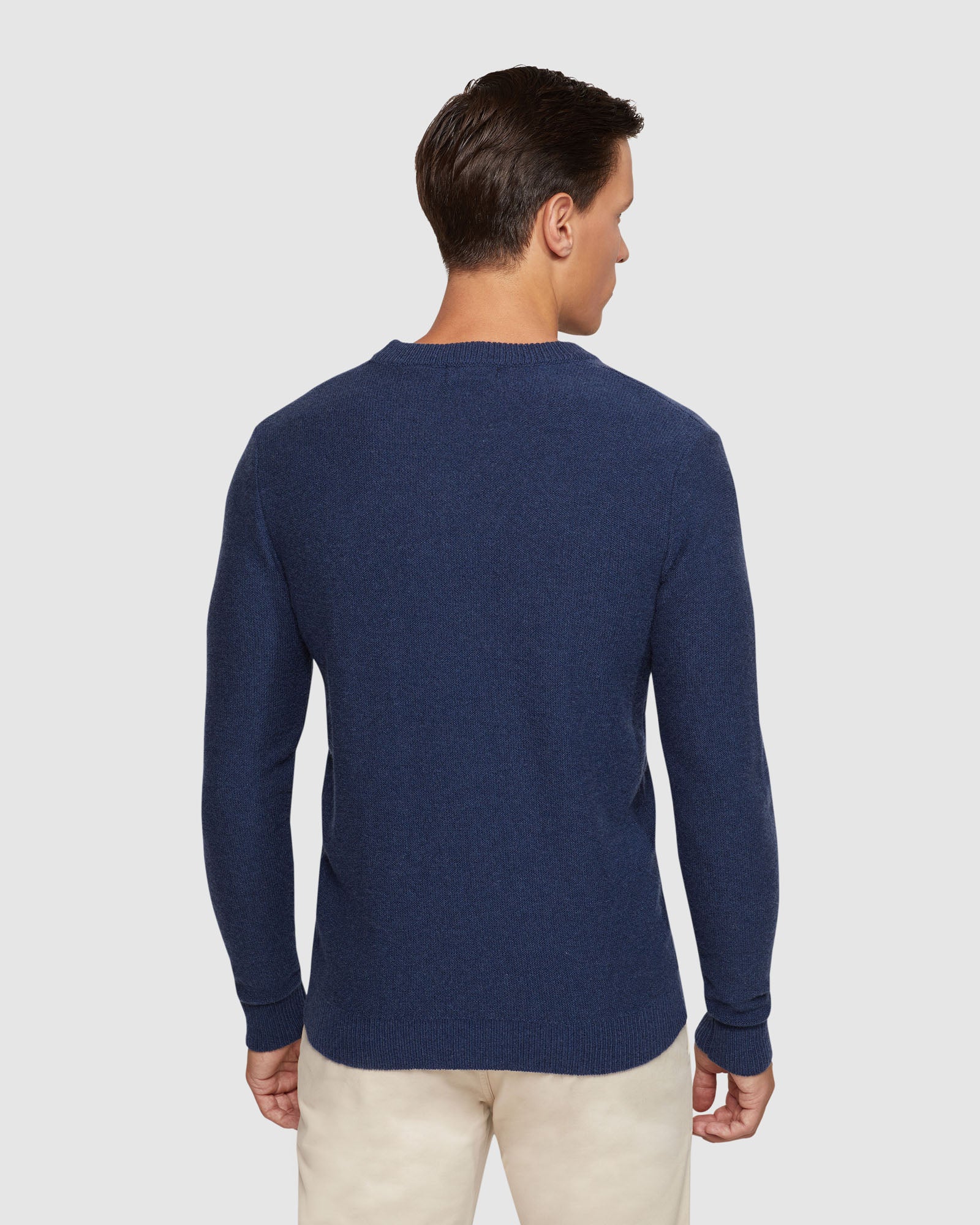 LEON CREW NECK WOOL RICH PULLOVER