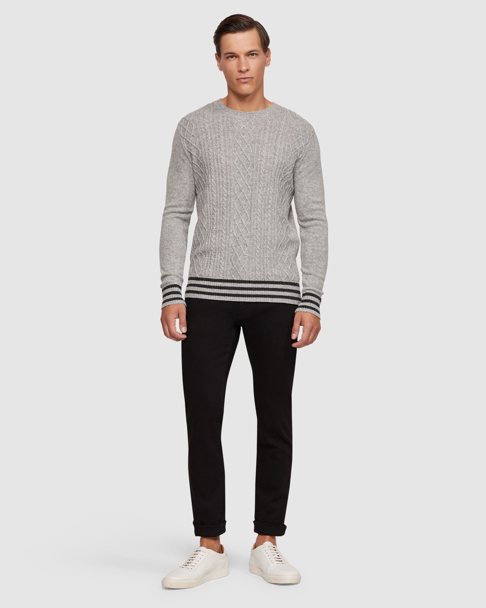 MATTEO CABLE KNIT PULLOVER