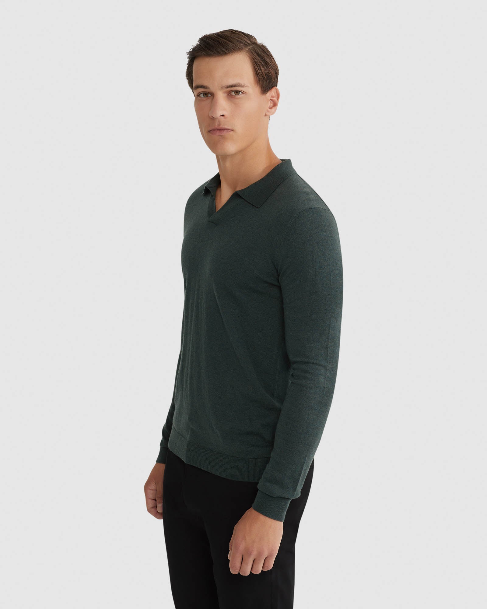 BLAIR V-NECK POLO SWEATER