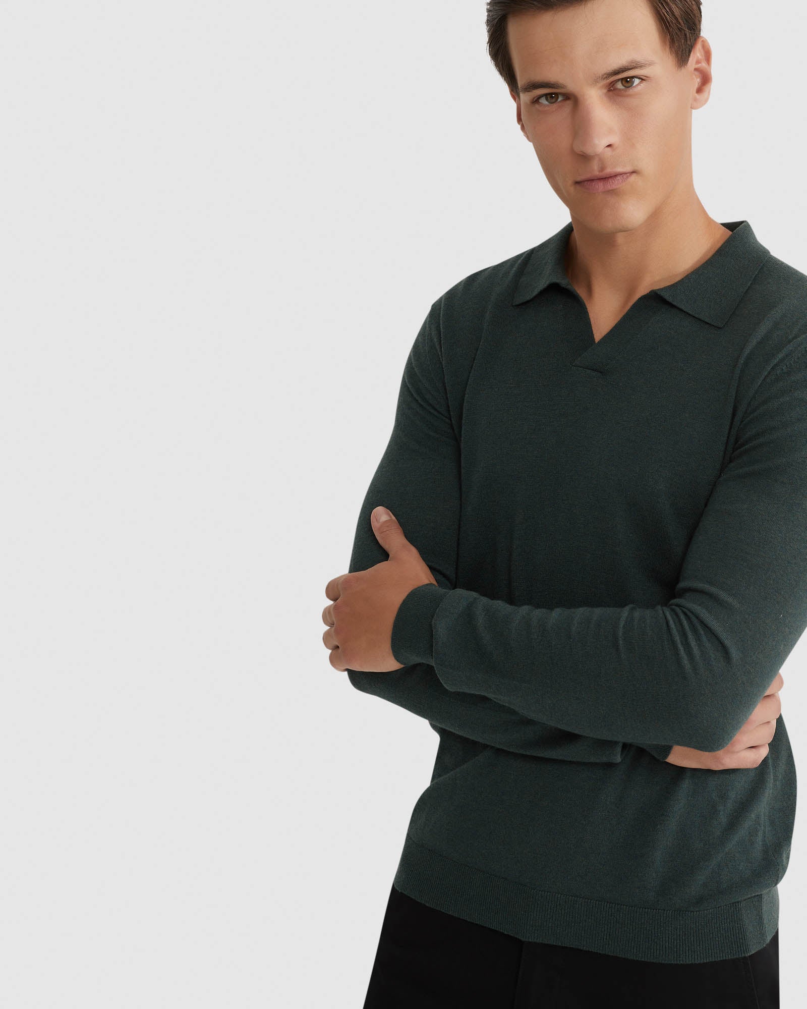 BLAIR V-NECK POLO SWEATER