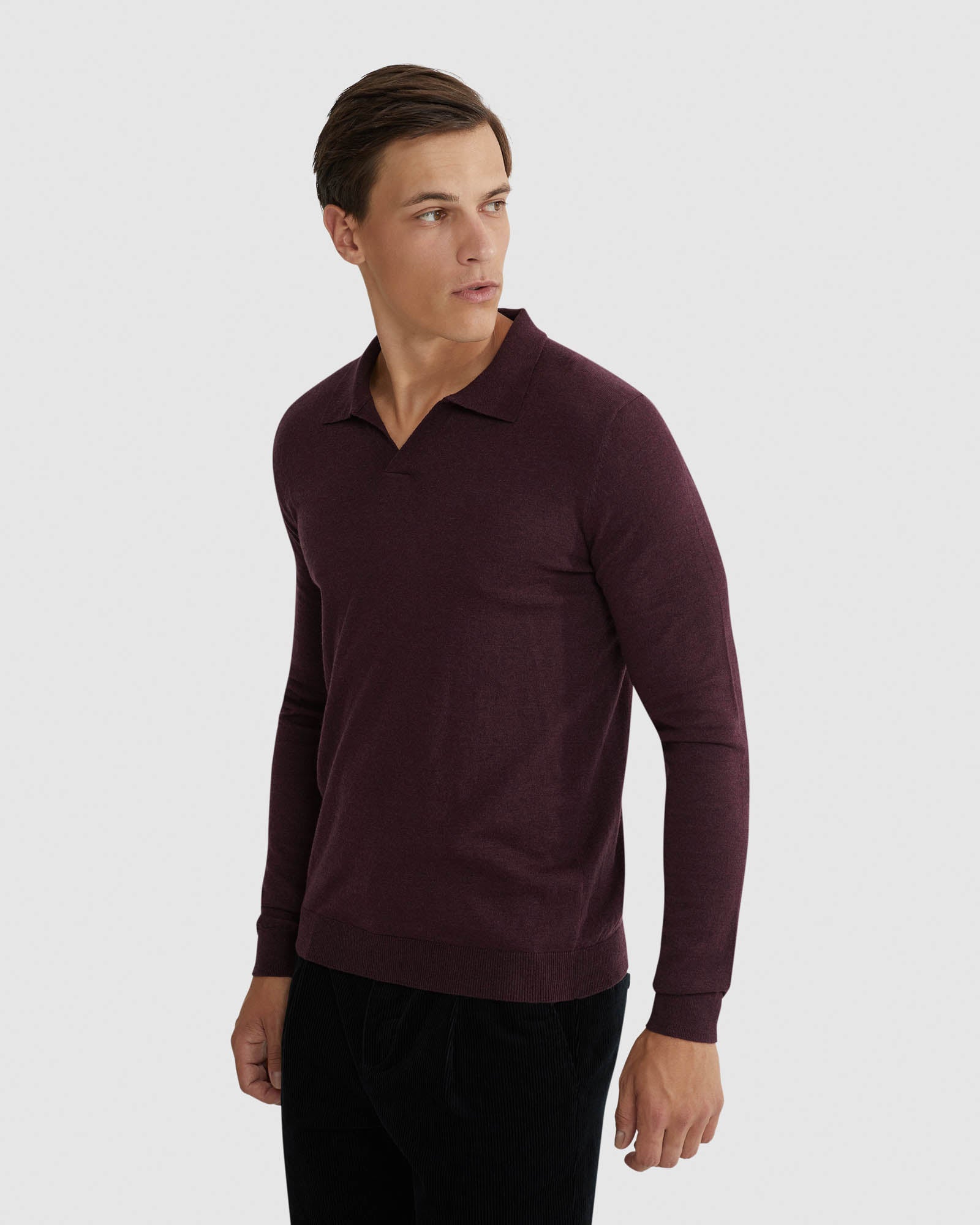 BLAIR V-NECK POLO SWEATER