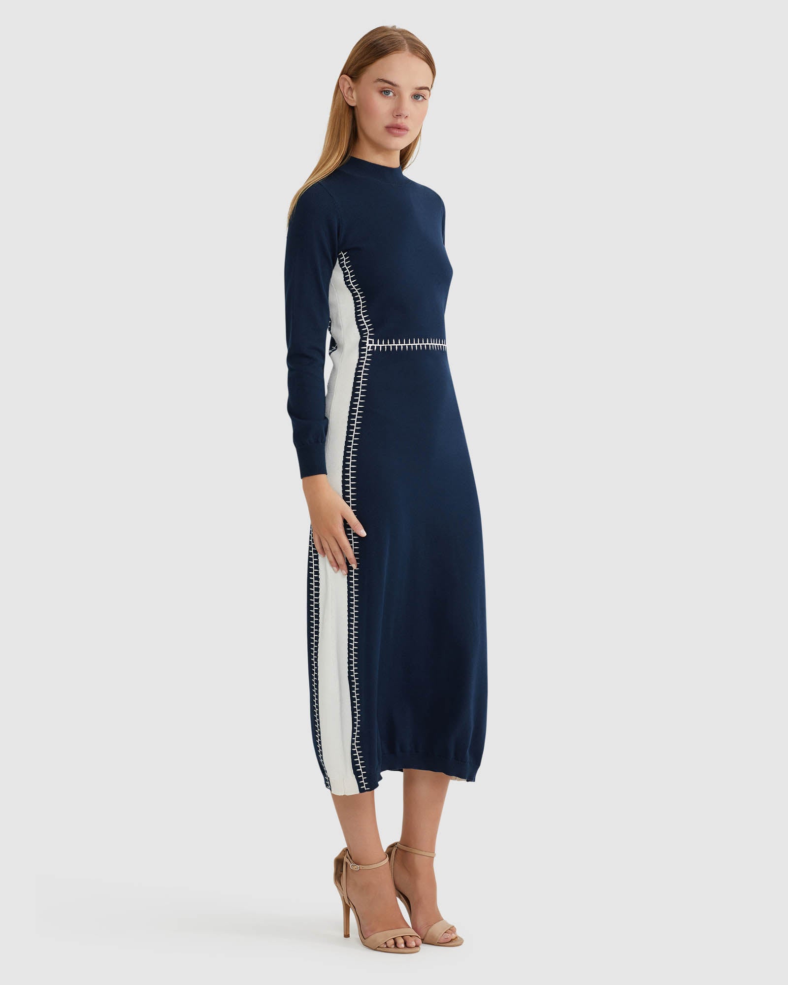 ELLEN KNIT DRESS WITH STITCH