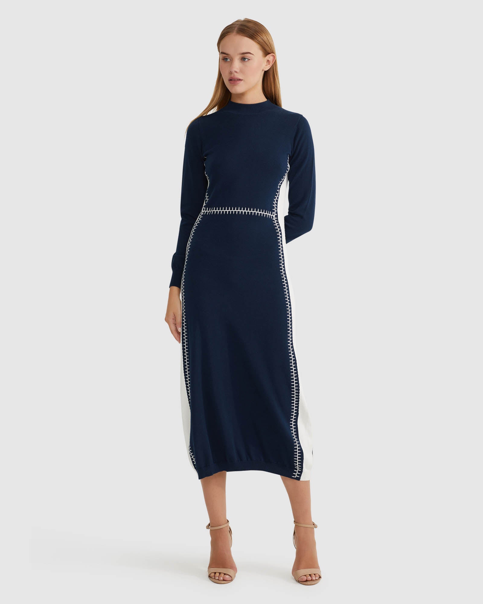 ELLEN KNIT DRESS WITH STITCH