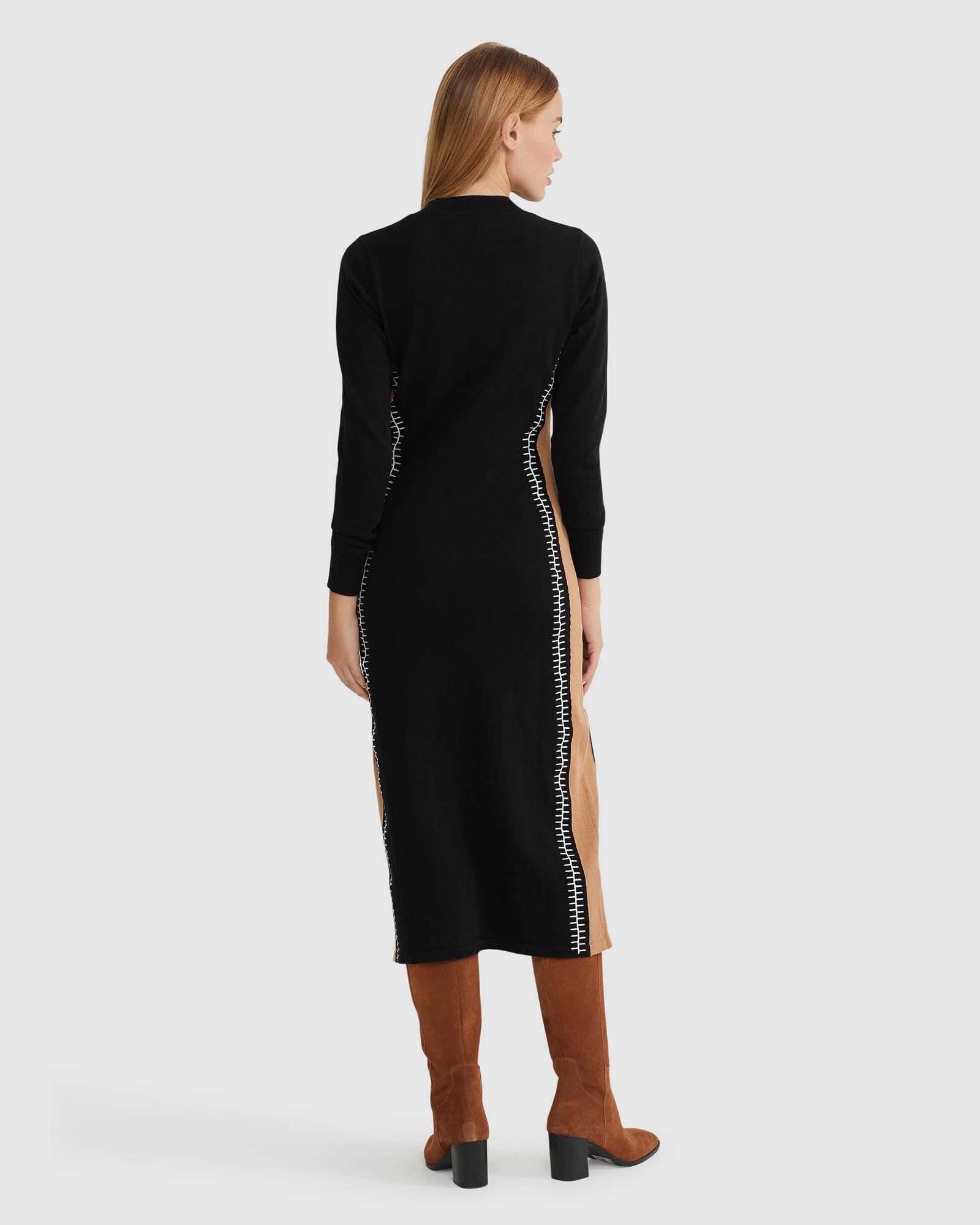 ELLEN KNIT DRESS WITH STITCH